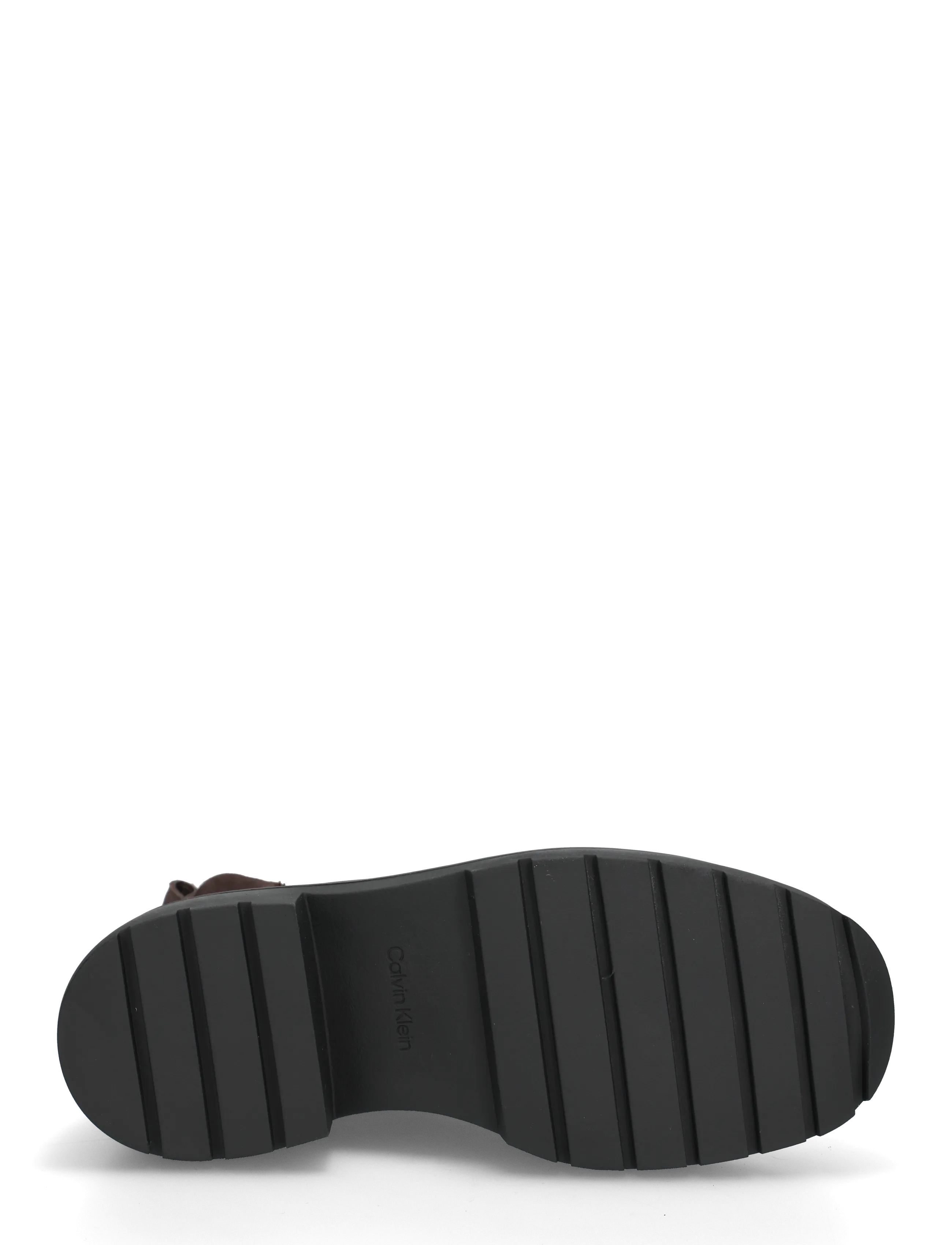 Calvin Klein - CHUNKY CHELSEA BOOT SUE EM - chelsea boots - rocky brown black - 4