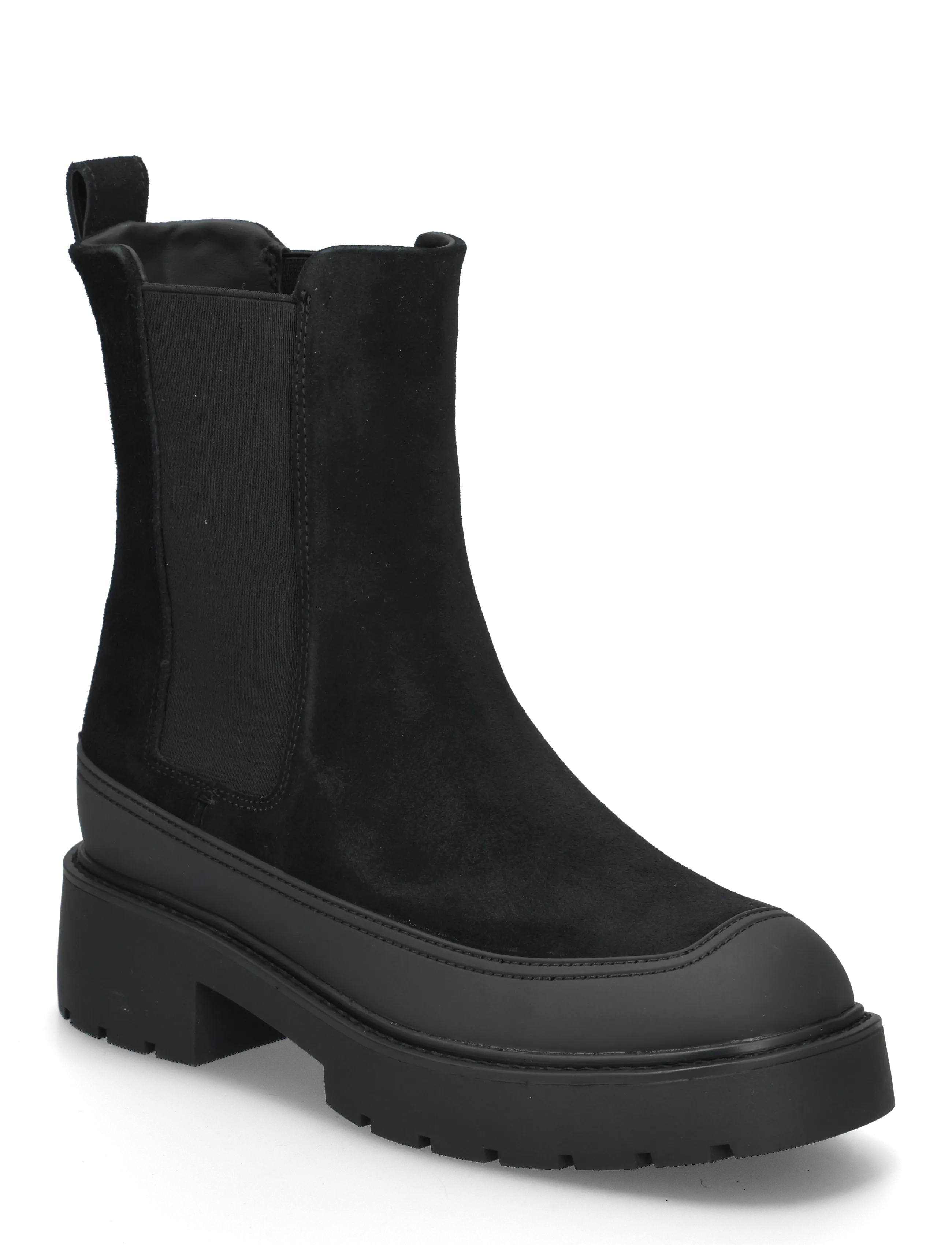 Calvin Klein CHUNKY CHELSEA BOOT SUE EM - Schuhe - TRIPLE BLACK / black