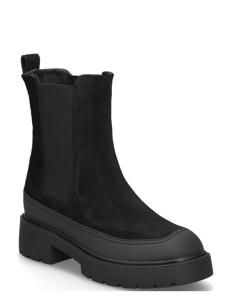 Calvin Klein - CHUNKY CHELSEA BOOT SUE EM - chelsea boots - triple black - 0