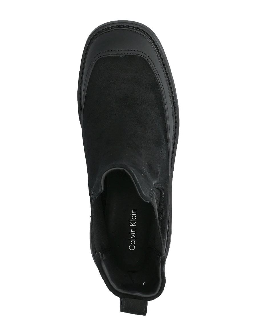 Calvin Klein - CHUNKY CHELSEA BOOT SUE EM - chelsea boots - triple black - 3