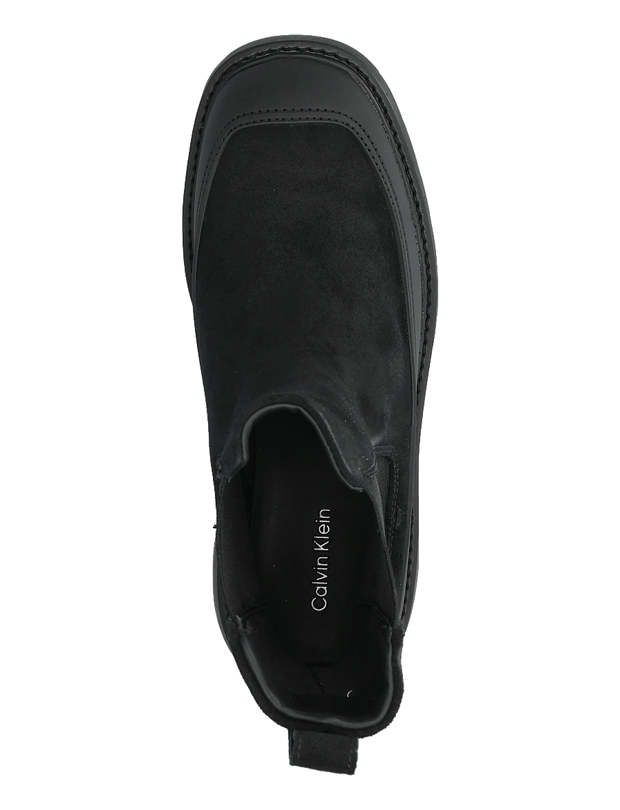 Calvin Klein - CHUNKY CHELSEA BOOT SUE EM - chelsea boots - triple black - 3