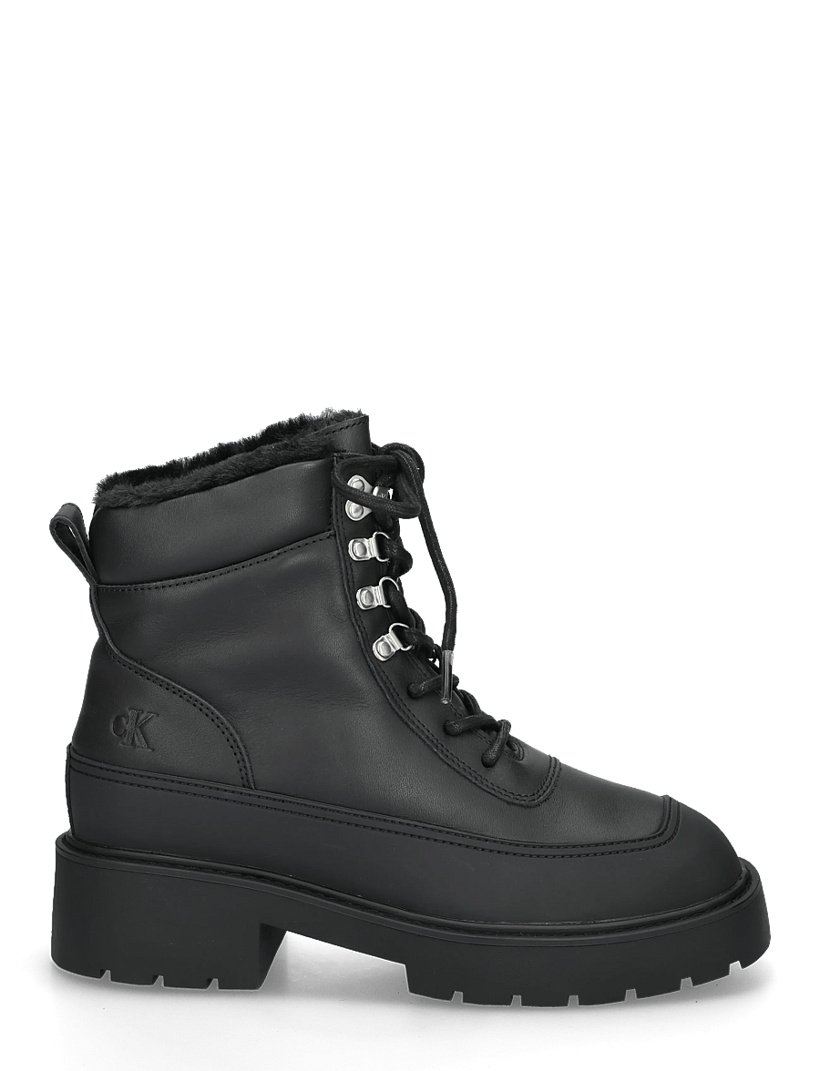 Calvin Klein - CHUNKY HIKING LUP BOOT LTH WL EM - laced boots - triple black - 2