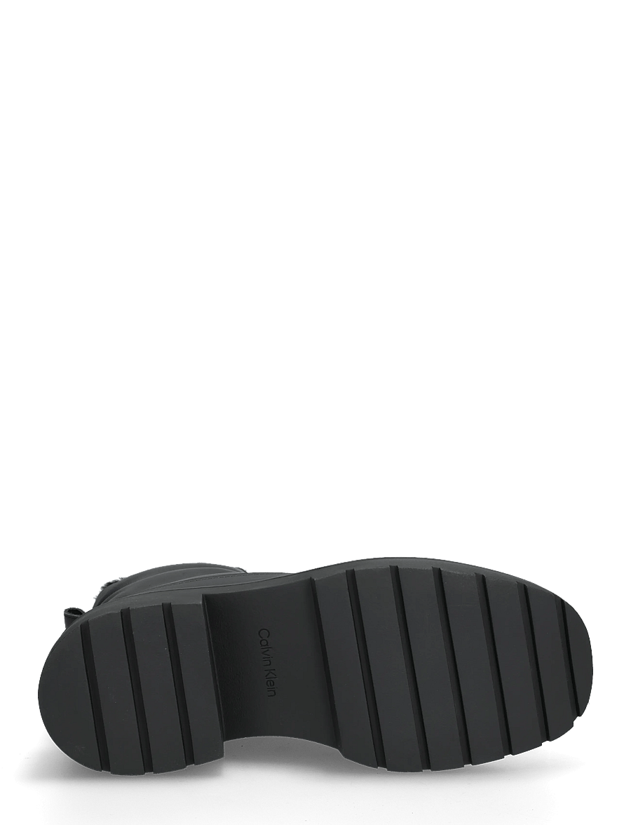 Calvin Klein - CHUNKY HIKING LUP BOOT LTH WL EM - laced boots - triple black - 4