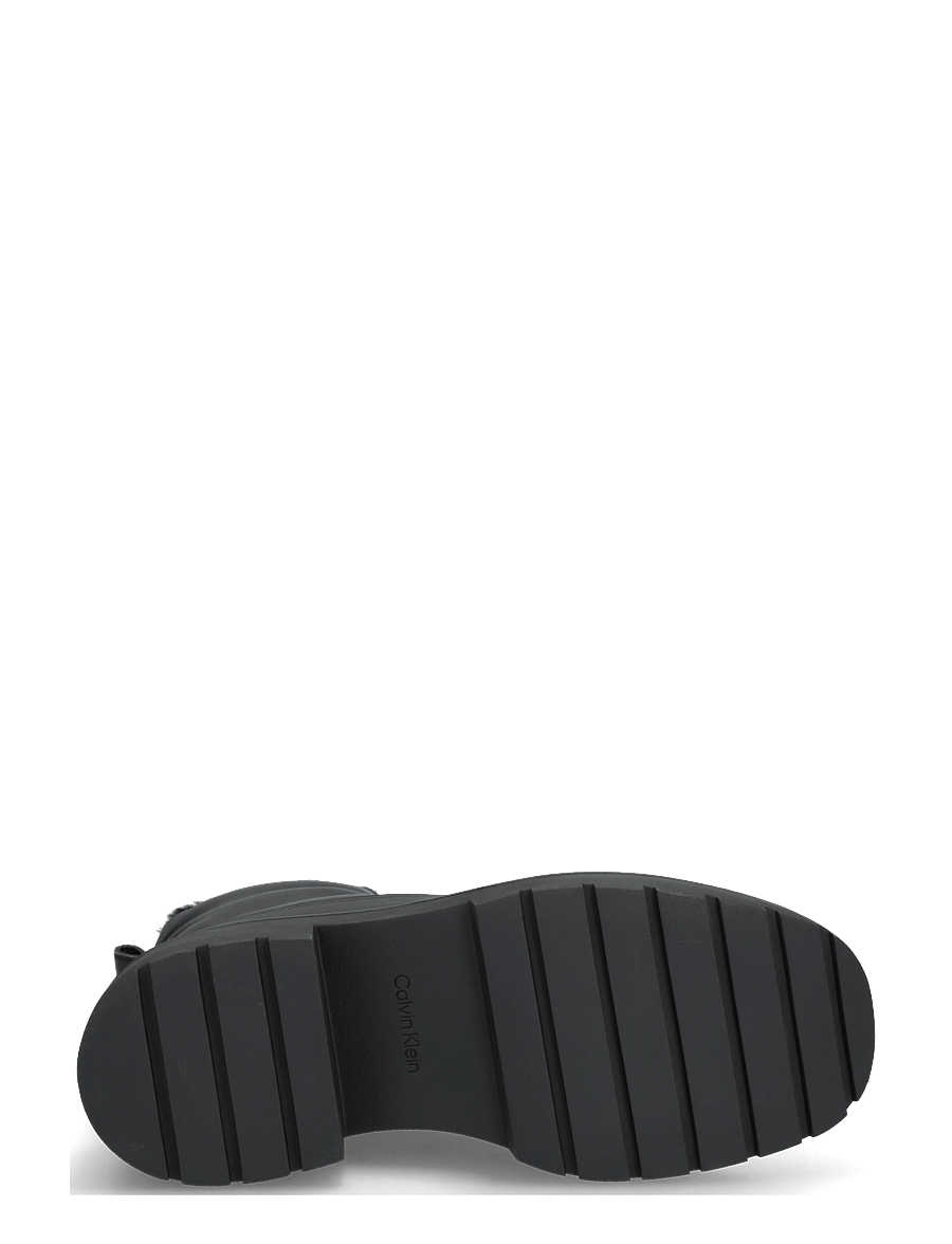 Calvin Klein - CHUNKY HIKING LUP BOOT LTH WL EM - geschnürte stiefel - triple black - 4