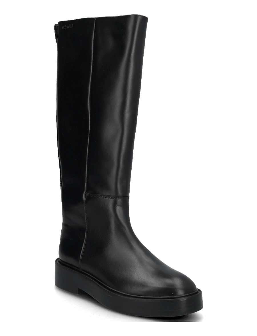 Calvin Klein - CONC WELT HIGH BOOT LTH - knähöga stövlar - triple black - 0