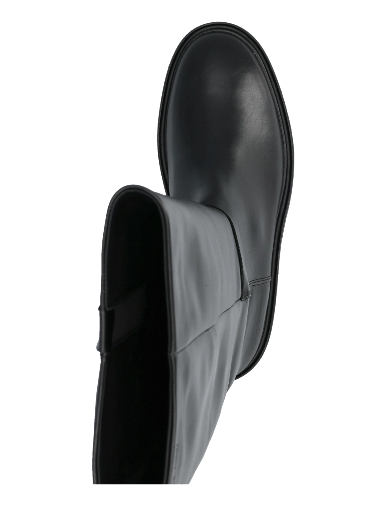 Calvin Klein - CONC WELT HIGH BOOT LTH - knähöga stövlar - triple black - 3