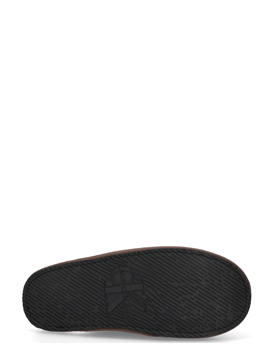 Calvin Klein - HOTEL SLIPPER SATIN WL EMBLEM - hjemmesko - fudge black - 4