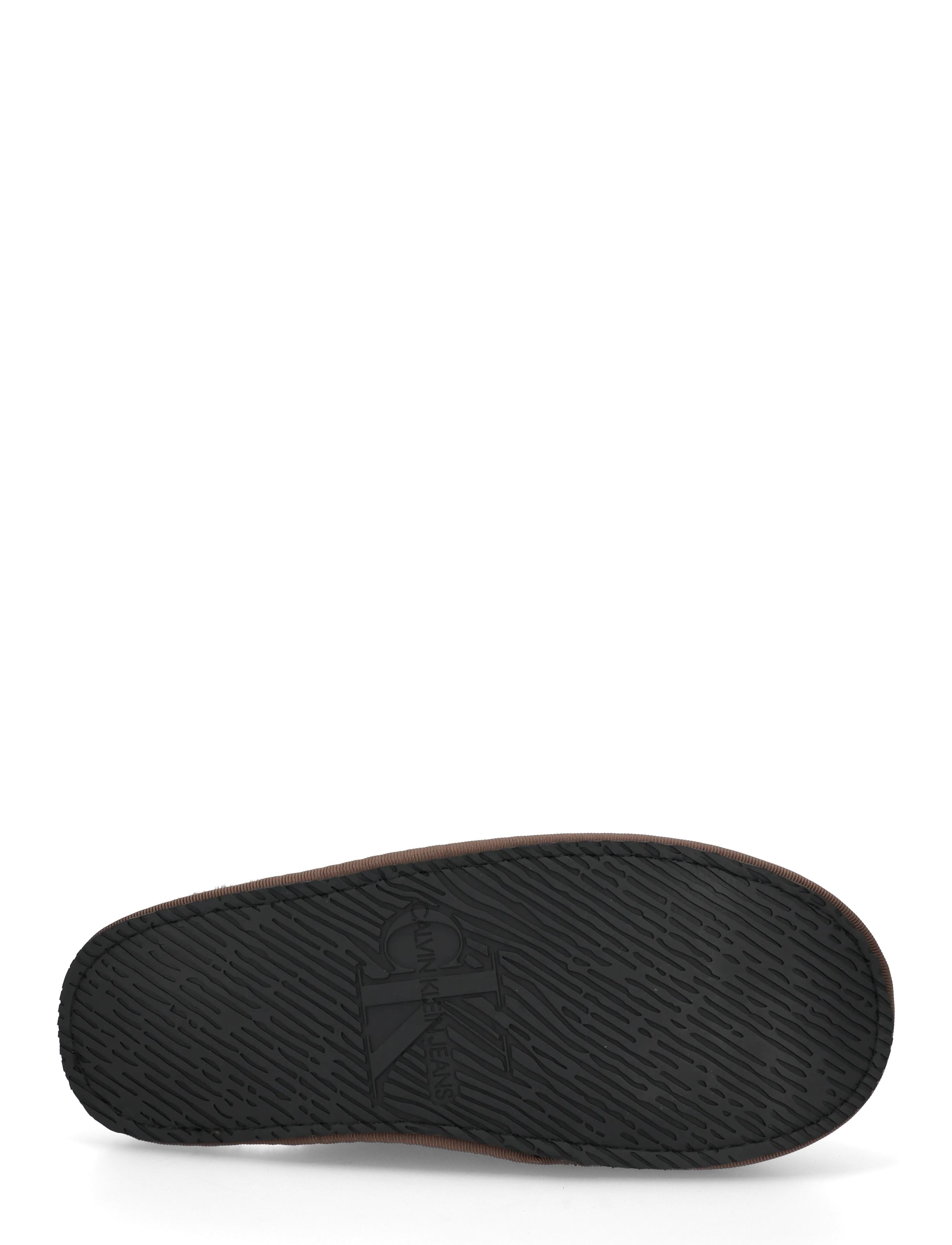 Calvin Klein - HOTEL SLIPPER SATIN WL EMBLEM - hverdags stil - fudge black - 4