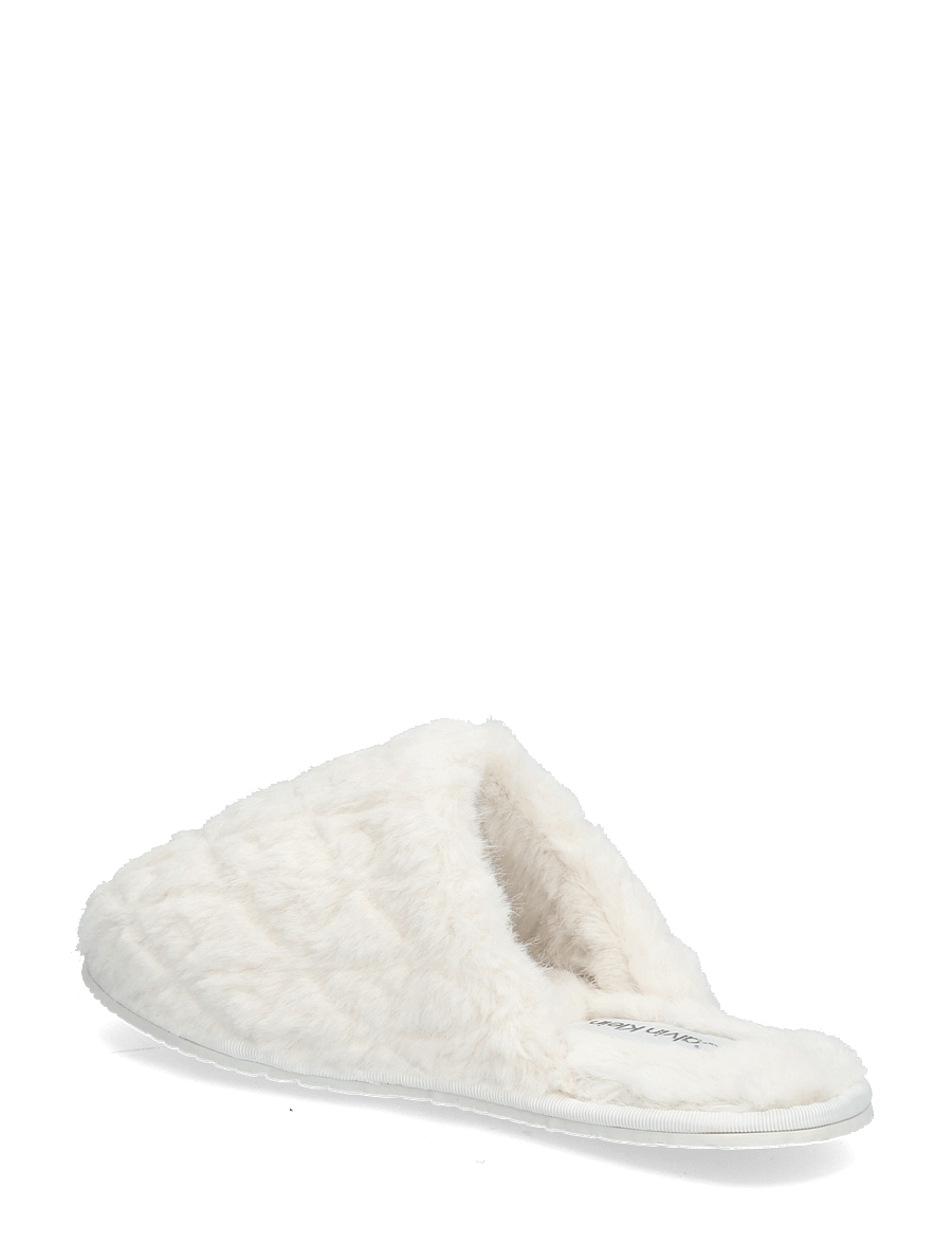 Calvin Klein - HOME SLIPPER FUR AOP - igapäevane stiil - off white - 1