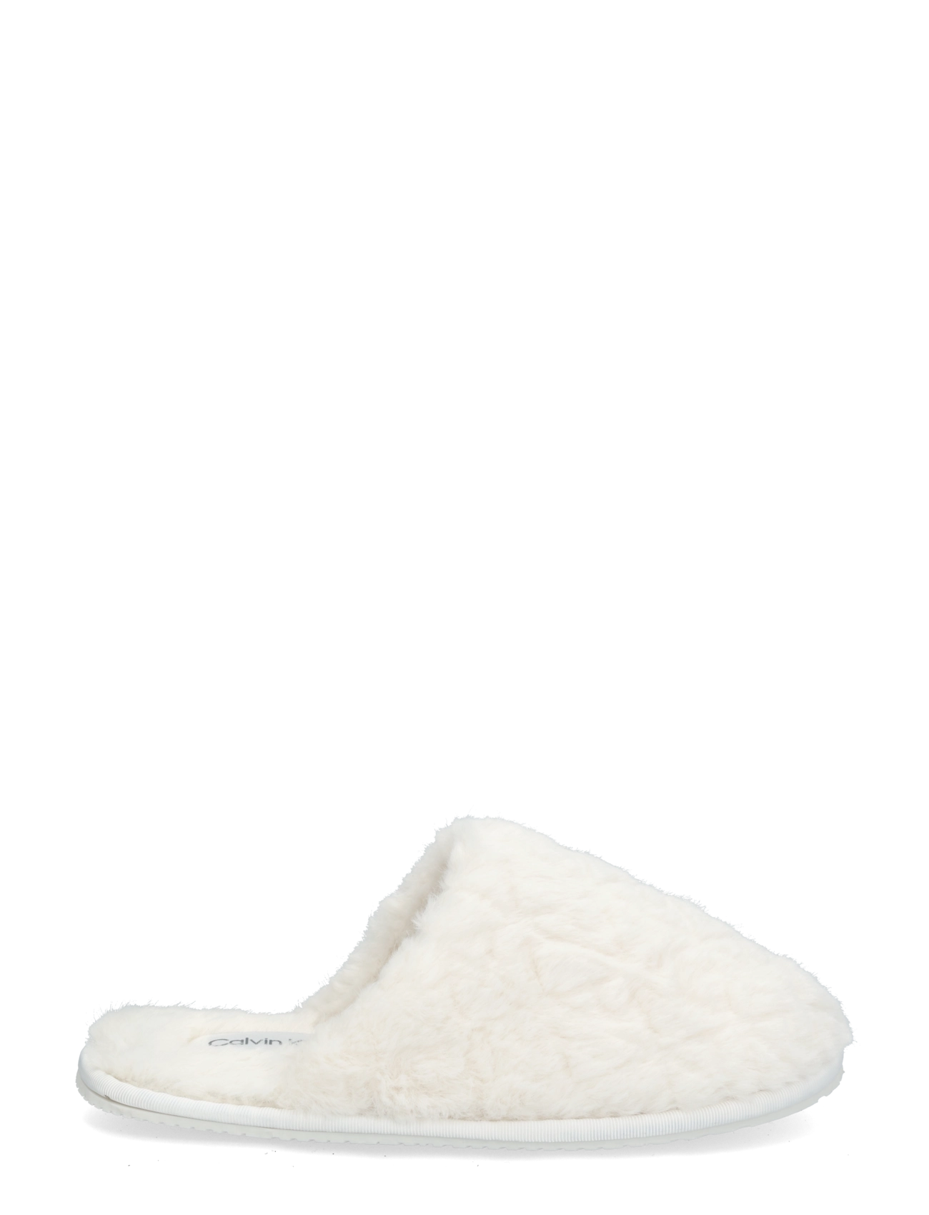 Calvin Klein - HOME SLIPPER FUR AOP - igapäevane stiil - off white - 2