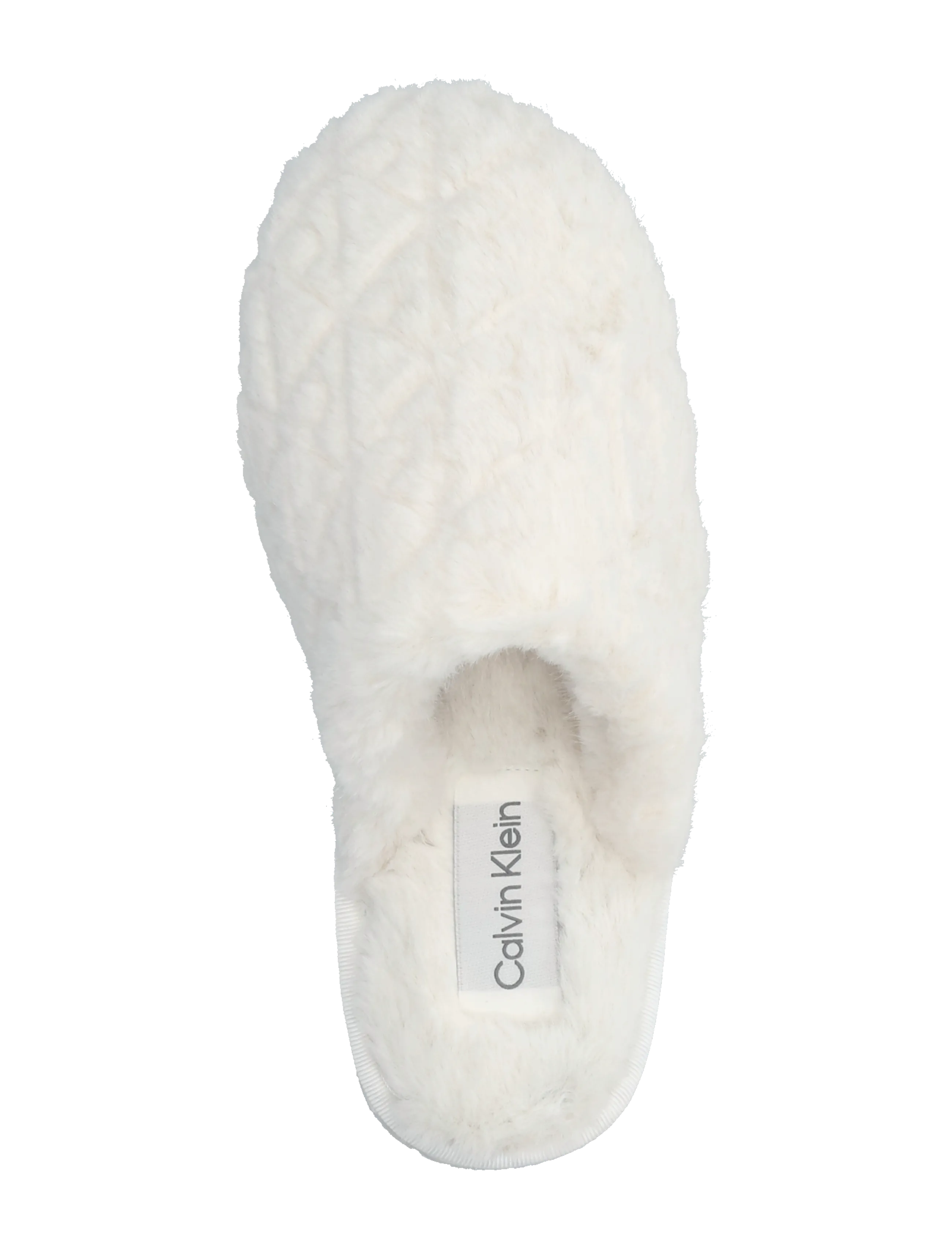 Calvin Klein - HOME SLIPPER FUR AOP - hverdags stil - off white - 3