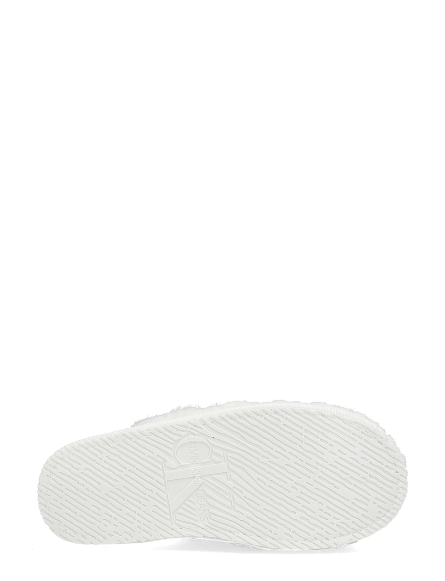 Calvin Klein - HOME SLIPPER FUR AOP - igapäevane stiil - off white - 4