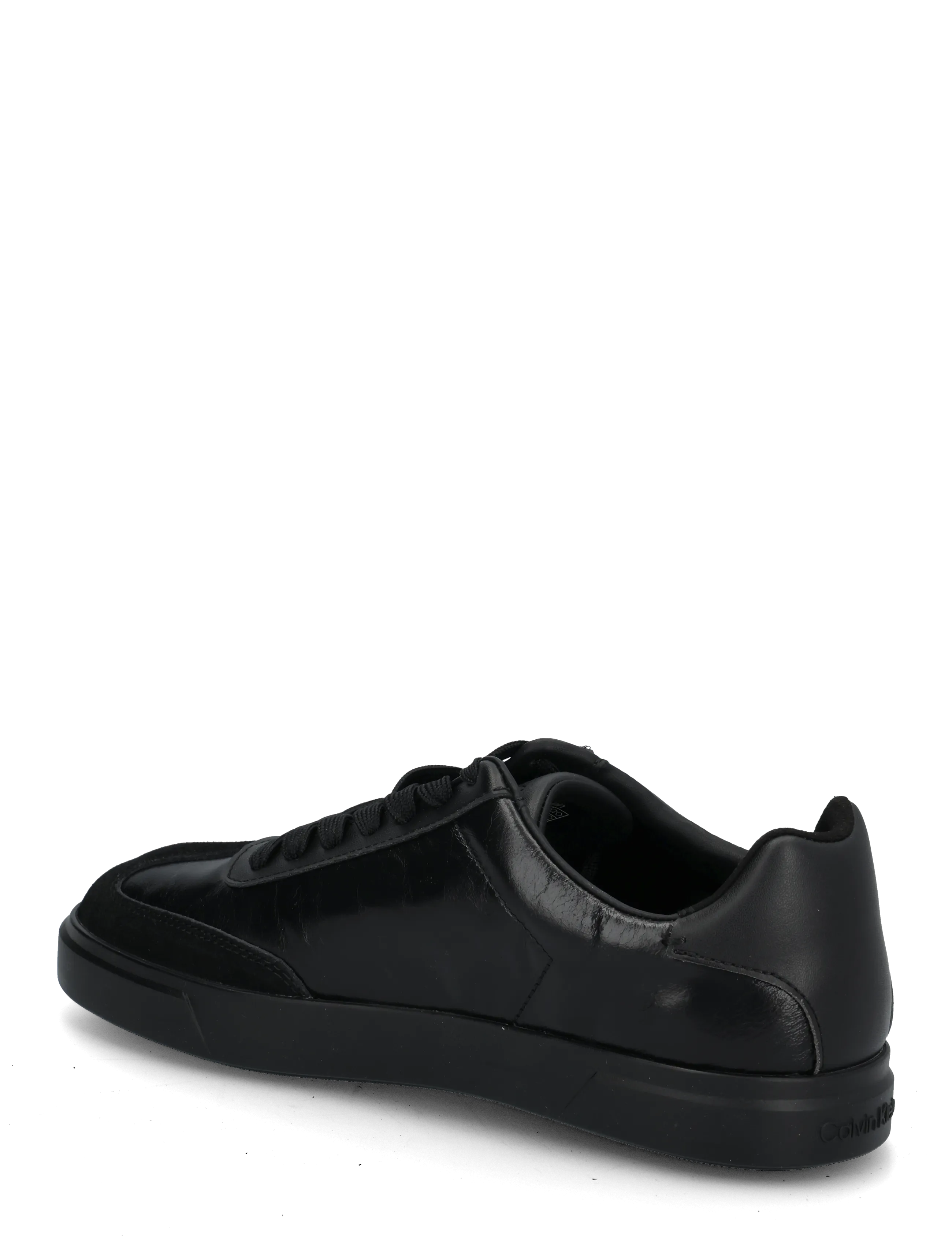 Calvin Klein - LOW PRO CUPS WINGT TEXT LTH SUE - lave sneakers - black granite grey - 1