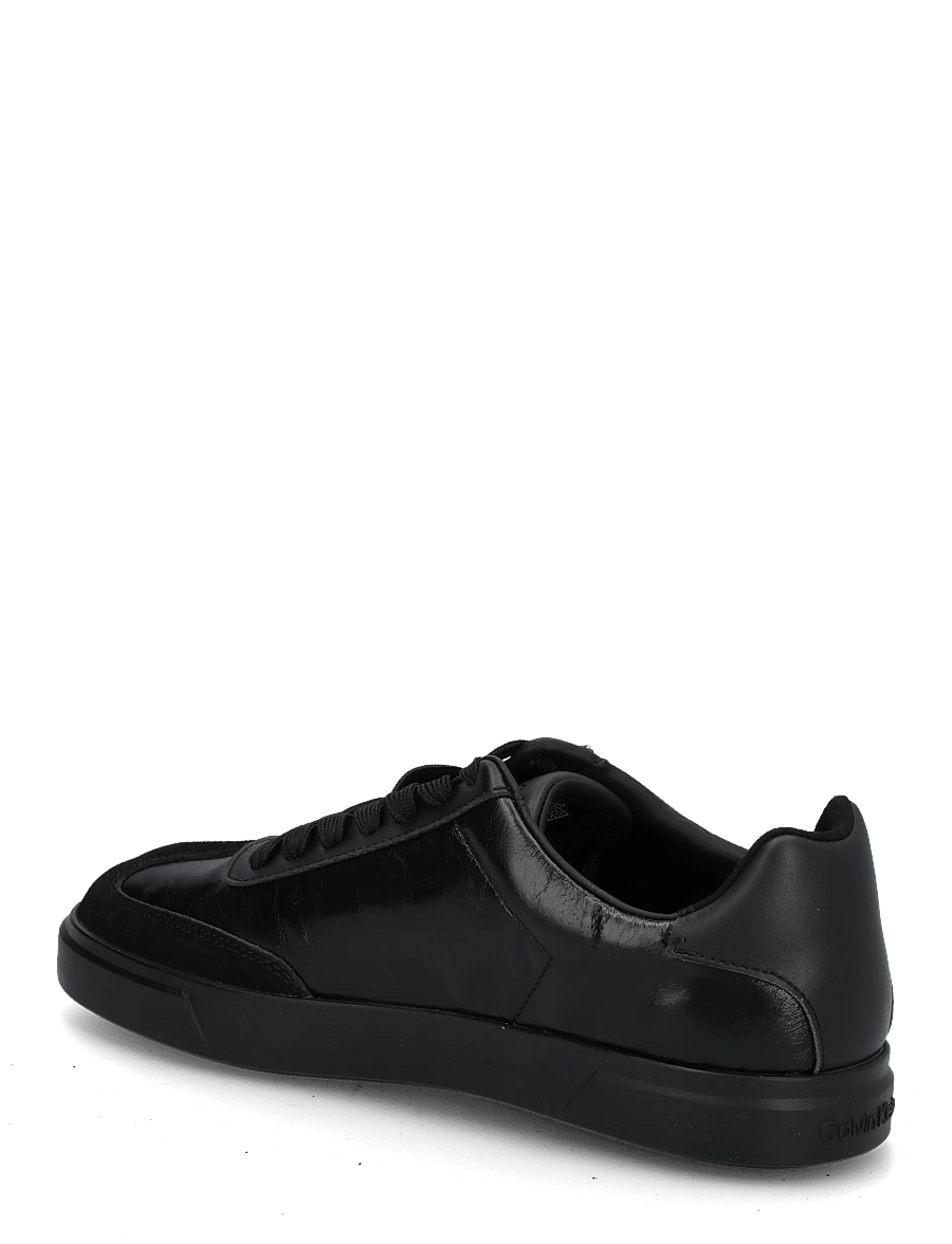 Calvin Klein - LOW PRO CUPS WINGT TEXT LTH SUE - lave sneakers - black granite grey - 1