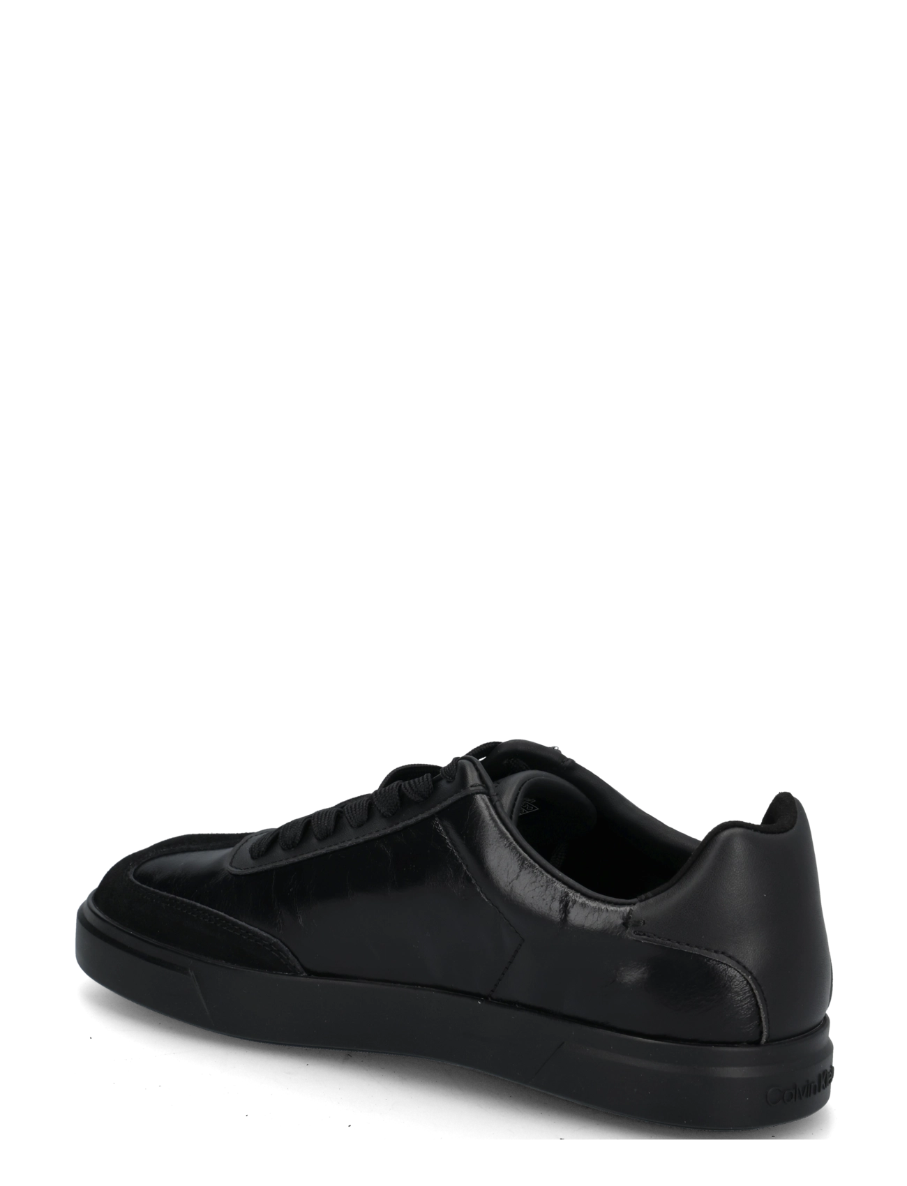 Calvin Klein - LOW PRO CUPS WINGT TEXT LTH SUE - låga sneakers - black granite grey - 1