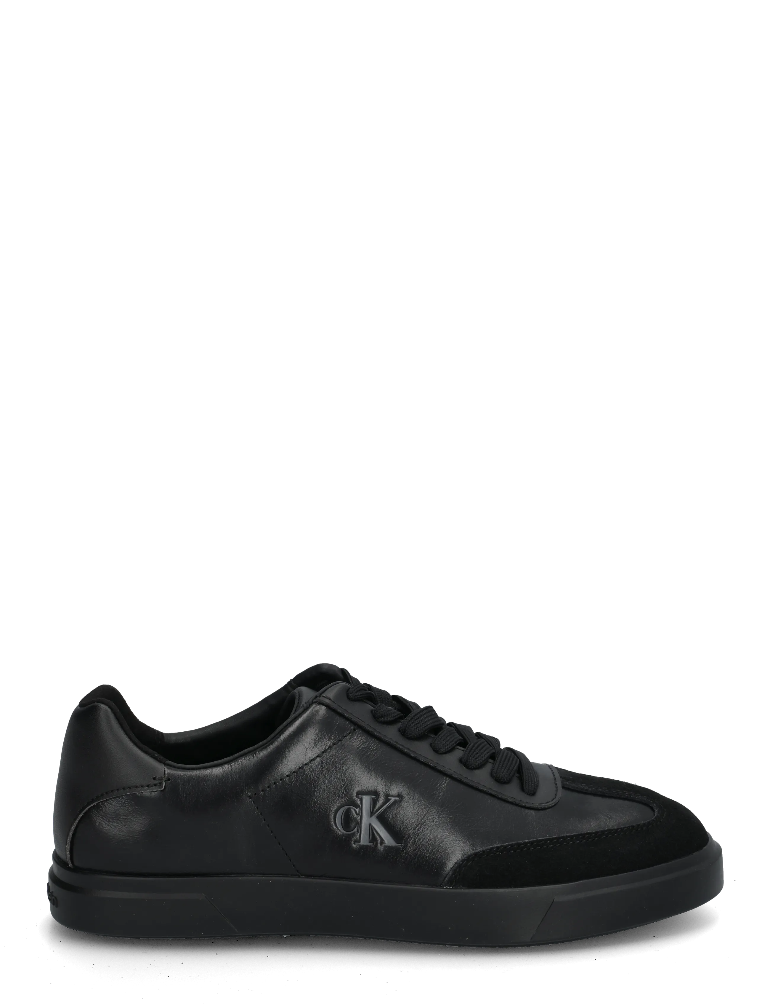 Calvin Klein - LOW PRO CUPS WINGT TEXT LTH SUE - lave sneakers - black granite grey - 2