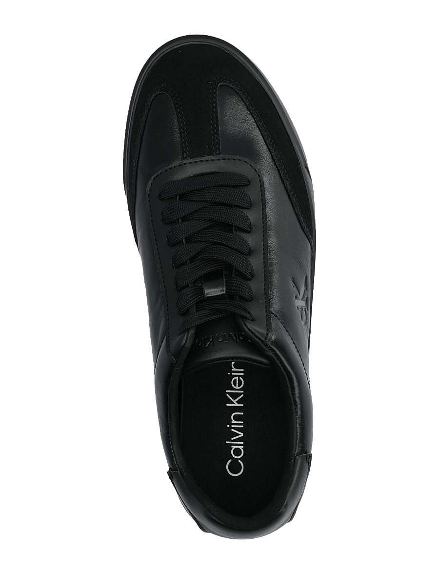 Calvin Klein - LOW PRO CUPS WINGT TEXT LTH SUE - lave sneakers - black granite grey - 3