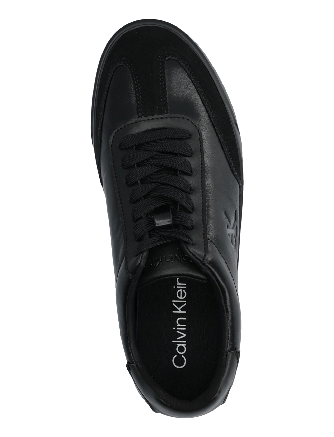 Calvin Klein - LOW PRO CUPS WINGT TEXT LTH SUE - låga sneakers - black granite grey - 3