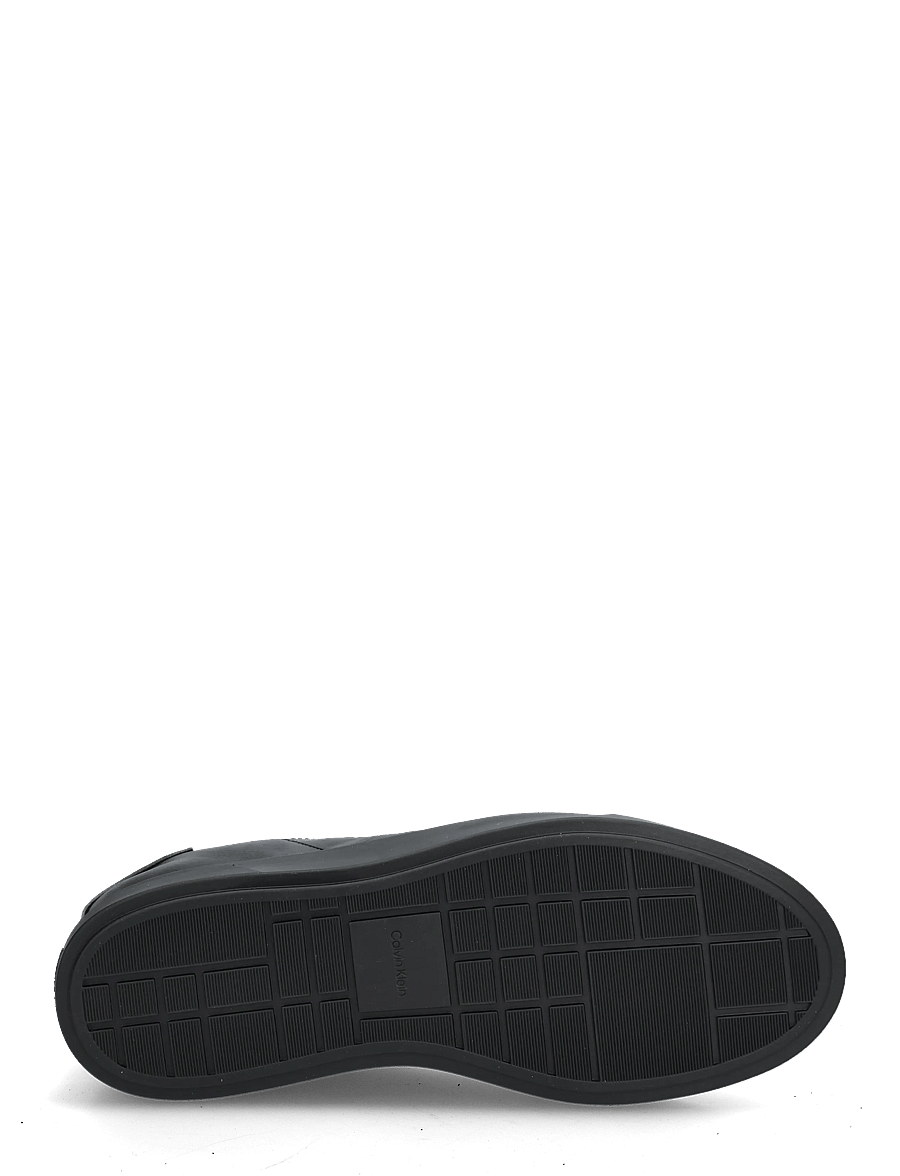 Calvin Klein - LOW PRO CUPS WINGT TEXT LTH SUE - lave sneakers - black granite grey - 4