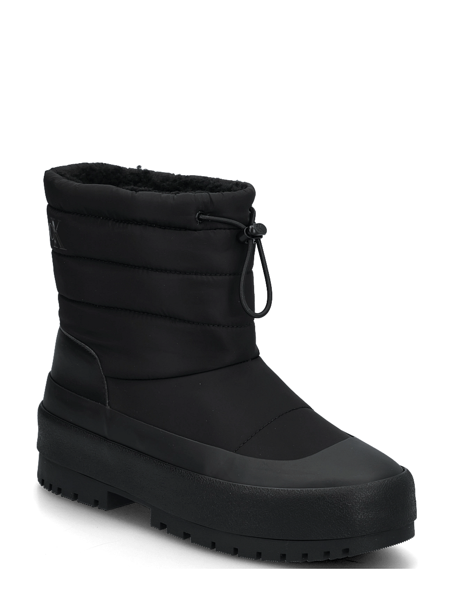 Calvin Klein - VULC FLATFORM SNOWBOOT NYL - platta ankelboots - triple black - 0
