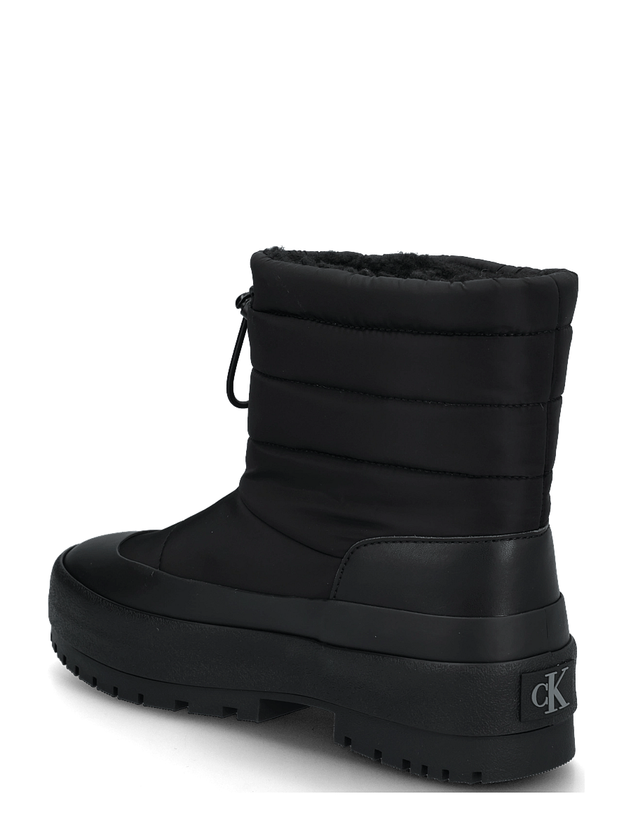 Calvin Klein - VULC FLATFORM SNOWBOOT NYL - platta ankelboots - triple black - 1