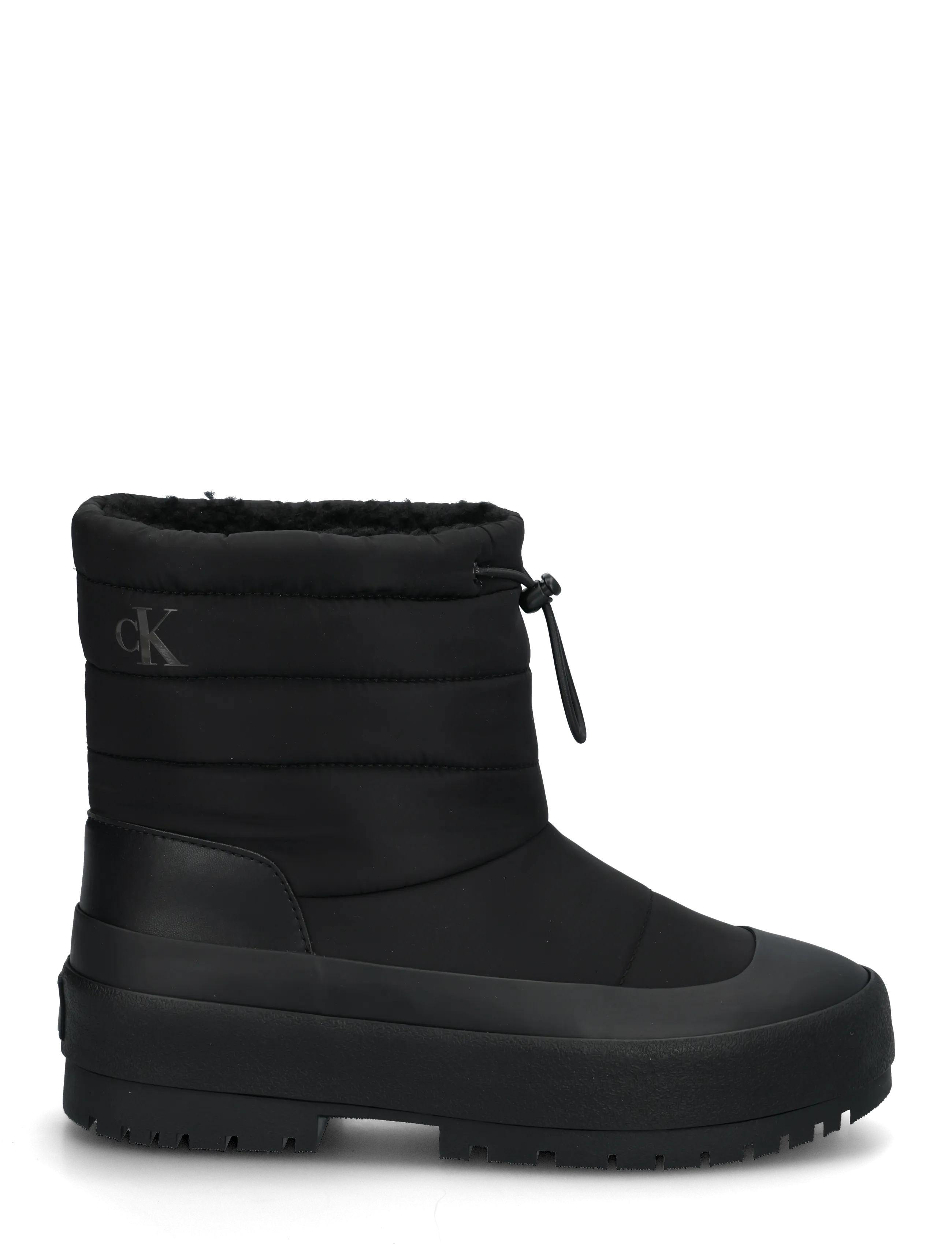 Calvin Klein - VULC FLATFORM SNOWBOOT NYL - flade ankelstøvler - triple black - 2