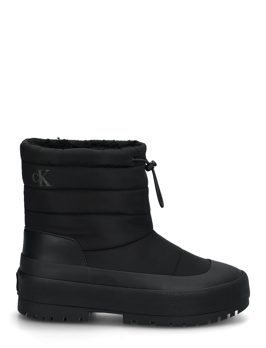 Calvin Klein - VULC FLATFORM SNOWBOOT NYL - flade ankelstøvler - triple black - 2