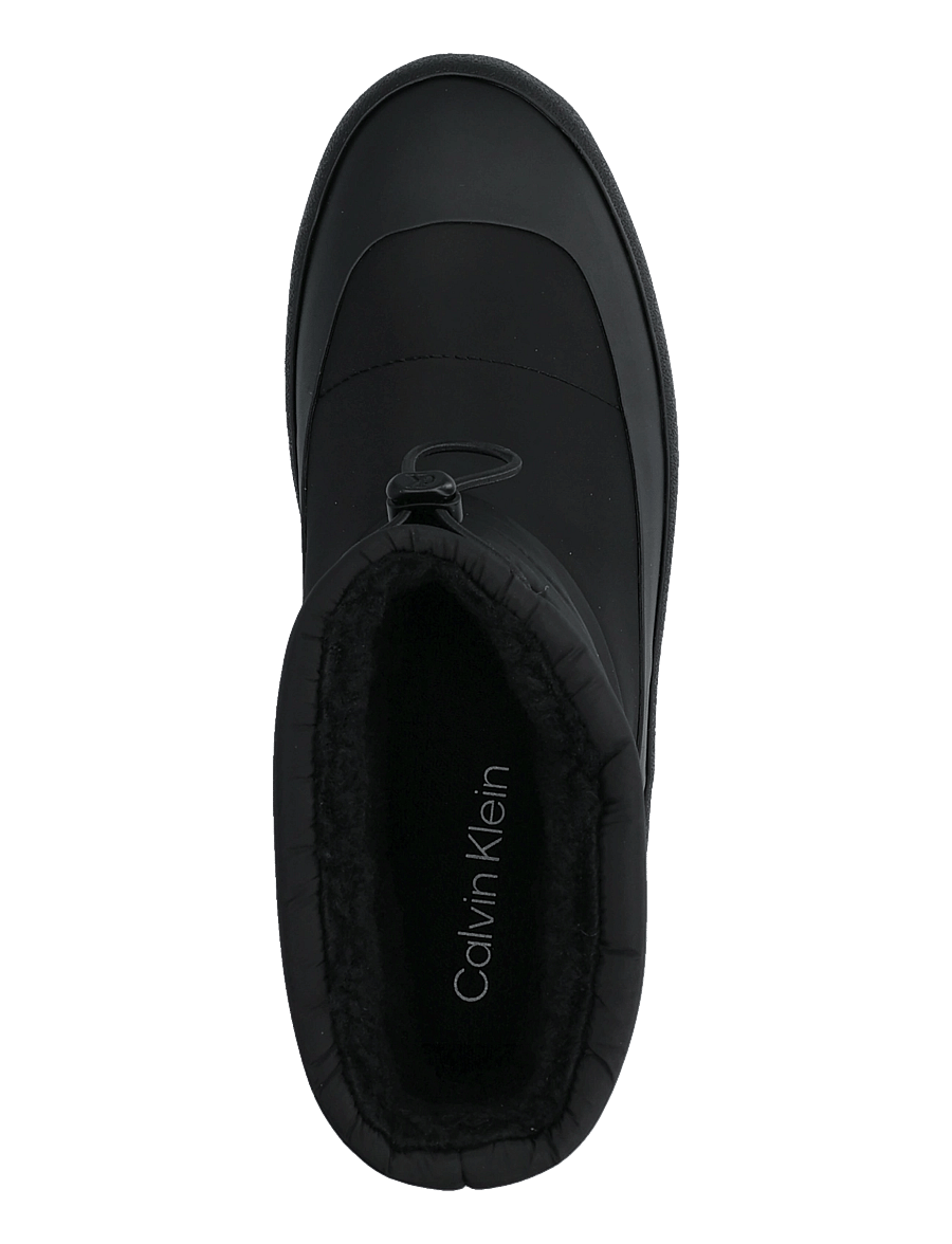 Calvin Klein - VULC FLATFORM SNOWBOOT NYL - platta ankelboots - triple black - 3