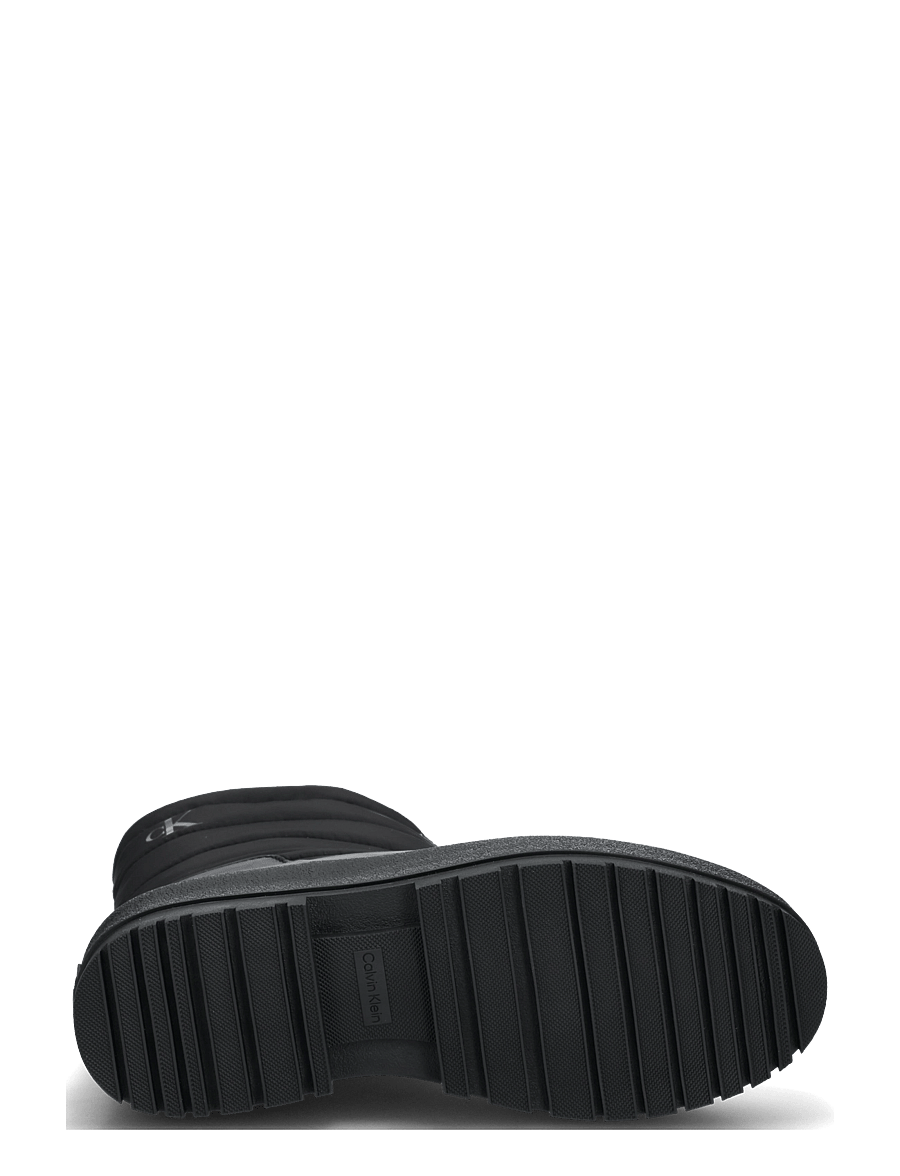 Calvin Klein - VULC FLATFORM SNOWBOOT NYL - platta ankelboots - triple black - 4