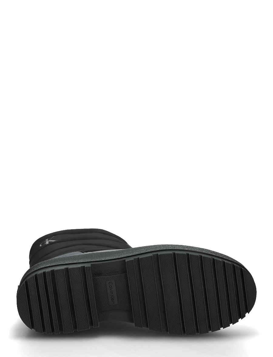 Calvin Klein - VULC FLATFORM SNOWBOOT NYL - flade ankelstøvler - triple black - 4