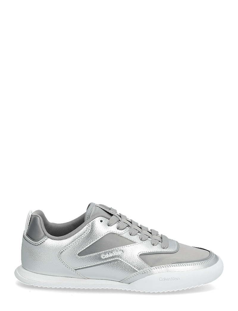 Calvin Klein - LOW PRO RUN LACE STRIPE MET LTH - lave sneakers - silver - 1