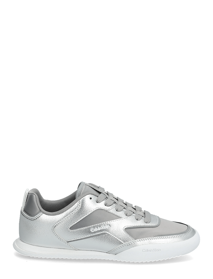 Calvin Klein - LOW PRO RUN LACE STRIPE MET LTH - sneakersy niskie - silver - 1