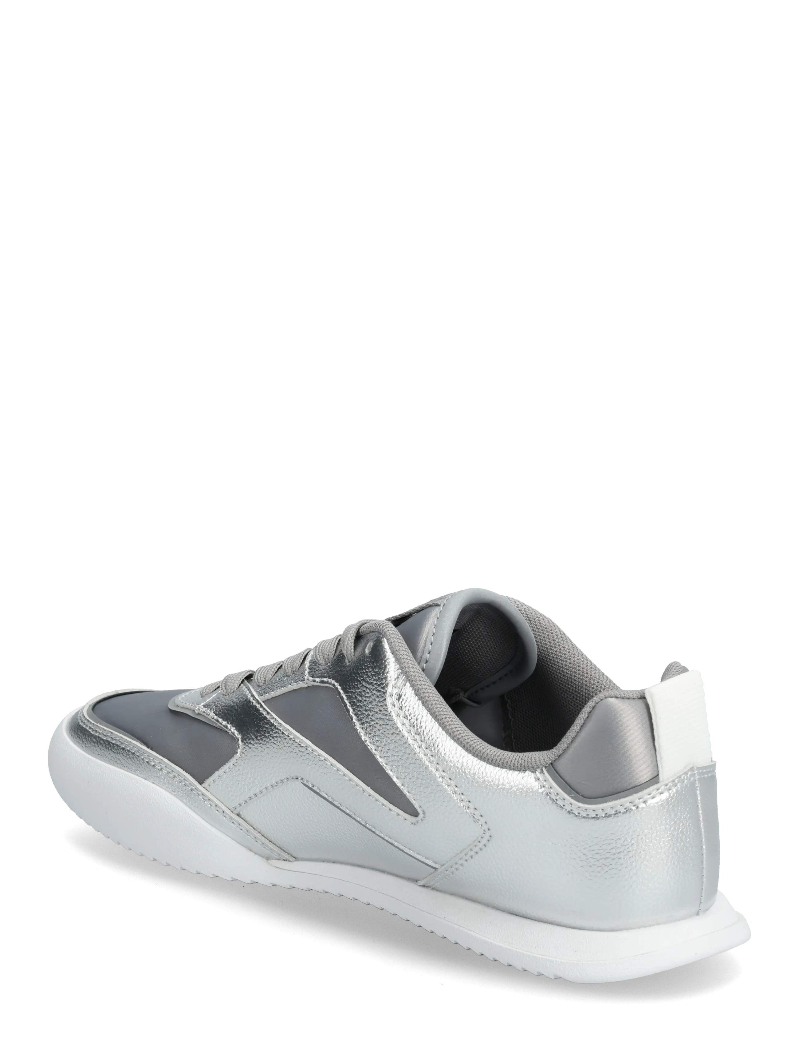 Calvin Klein - LOW PRO RUN LACE STRIPE MET LTH - sneakersy niskie - silver - 2
