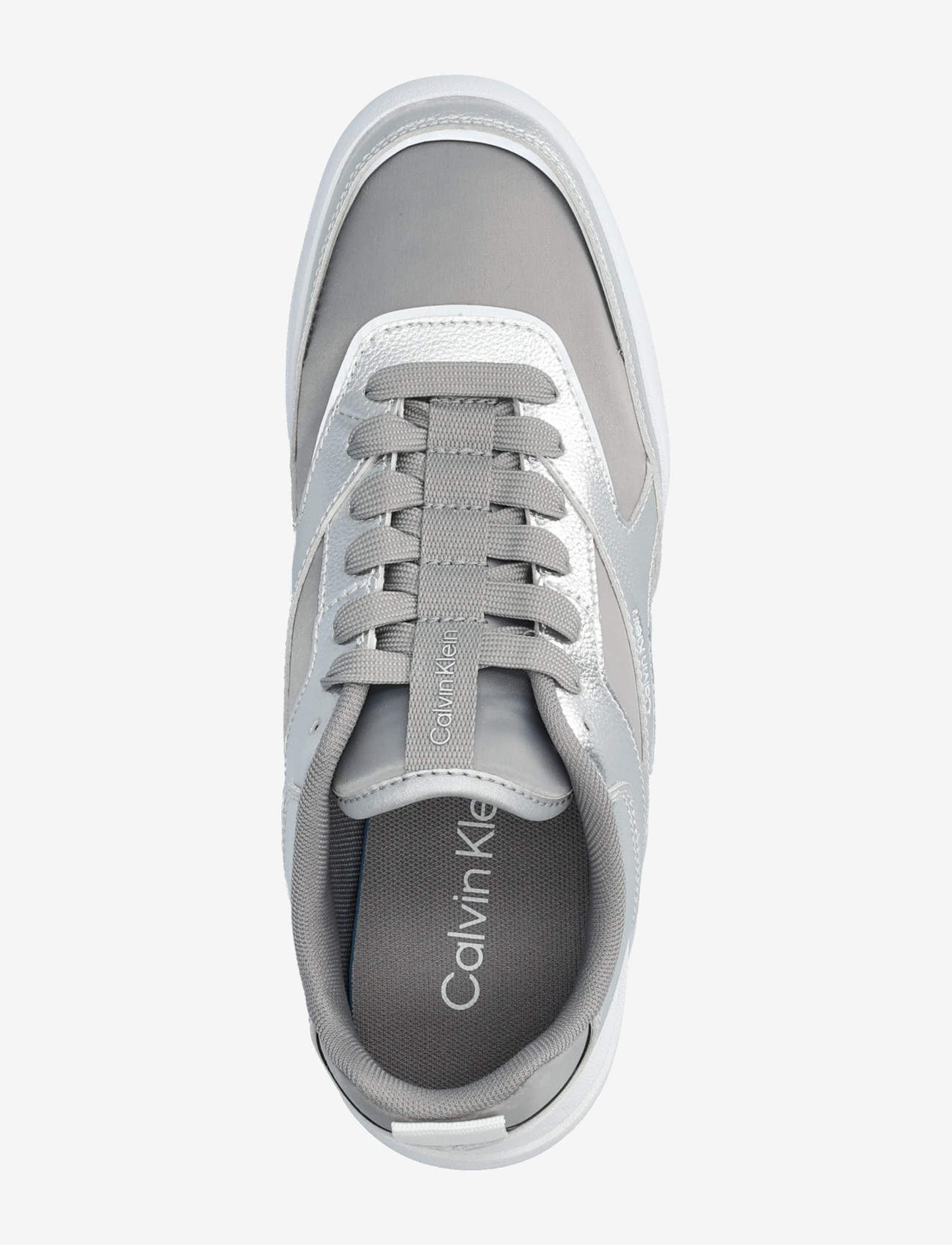 Calvin Klein - LOW PRO RUN LACE STRIPE MET LTH - lave sneakers - silver - 3