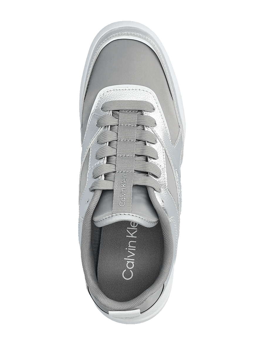 Calvin Klein - LOW PRO RUN LACE STRIPE MET LTH - sneakersy niskie - silver - 3