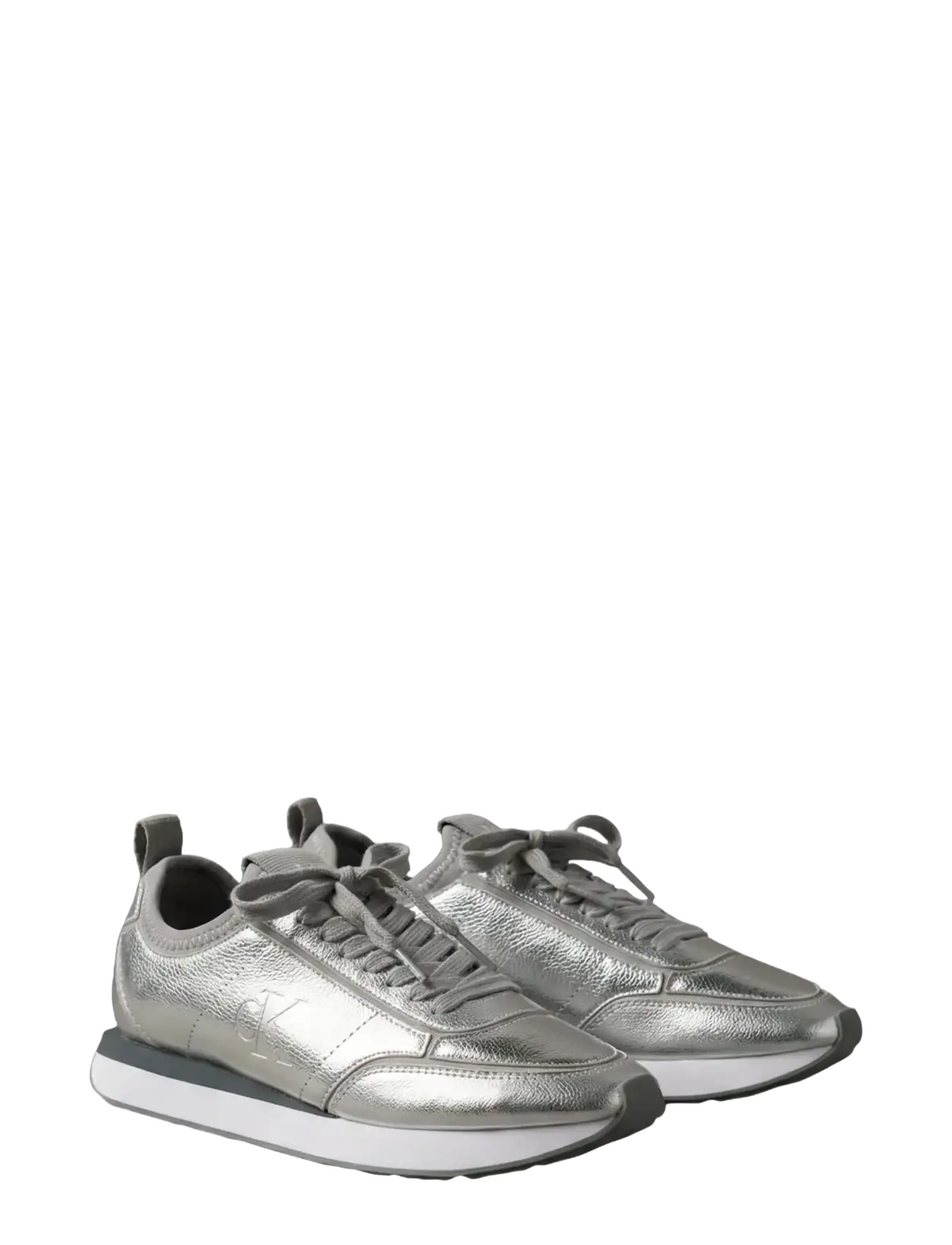 Calvin Klein Retro Runner Metallic, 39, Sneakers, Silber - Low-top Frauen