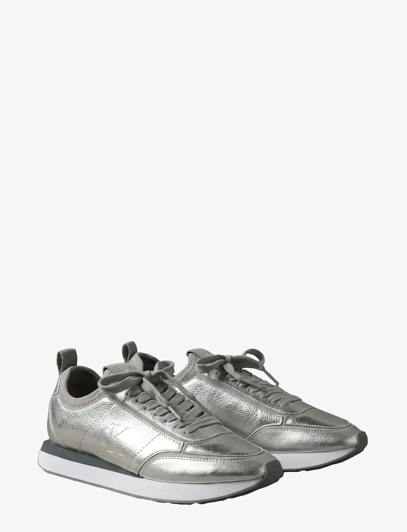 Calvin Klein - RETRO RUNNER METALLIC - lave sneakers - silver - 0