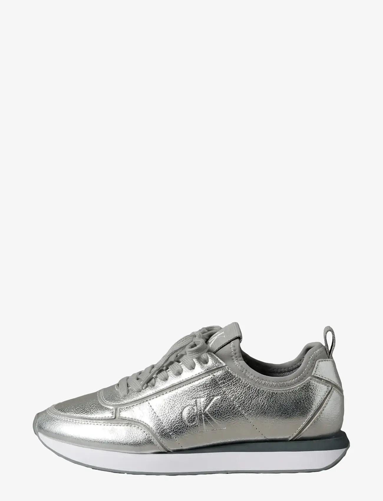 Calvin Klein - RETRO RUNNER METALLIC - lave sneakers - silver - 2