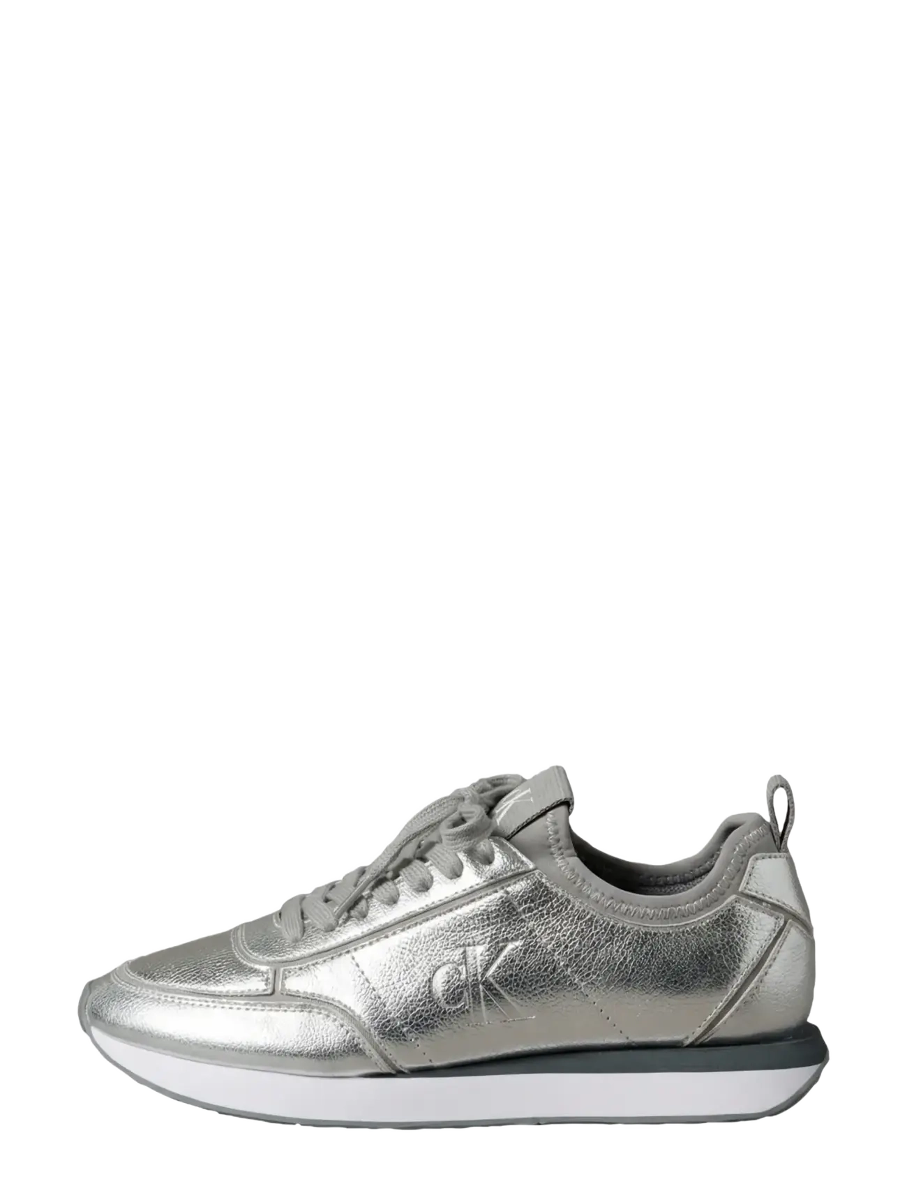 Calvin Klein - RETRO RUNNER METALLIC - madala säärega tossud - silver - 2
