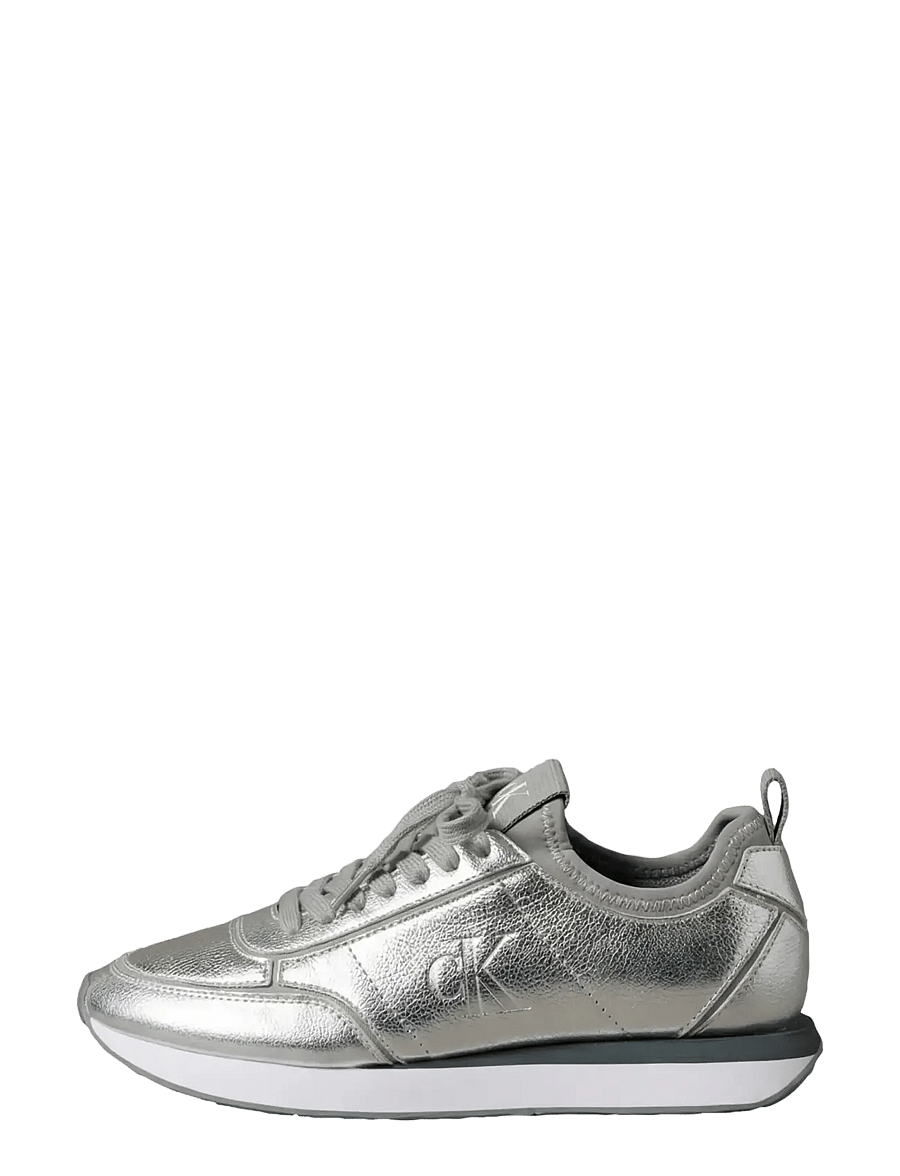 Calvin Klein - RETRO RUNNER METALLIC - madala säärega tossud - silver - 2
