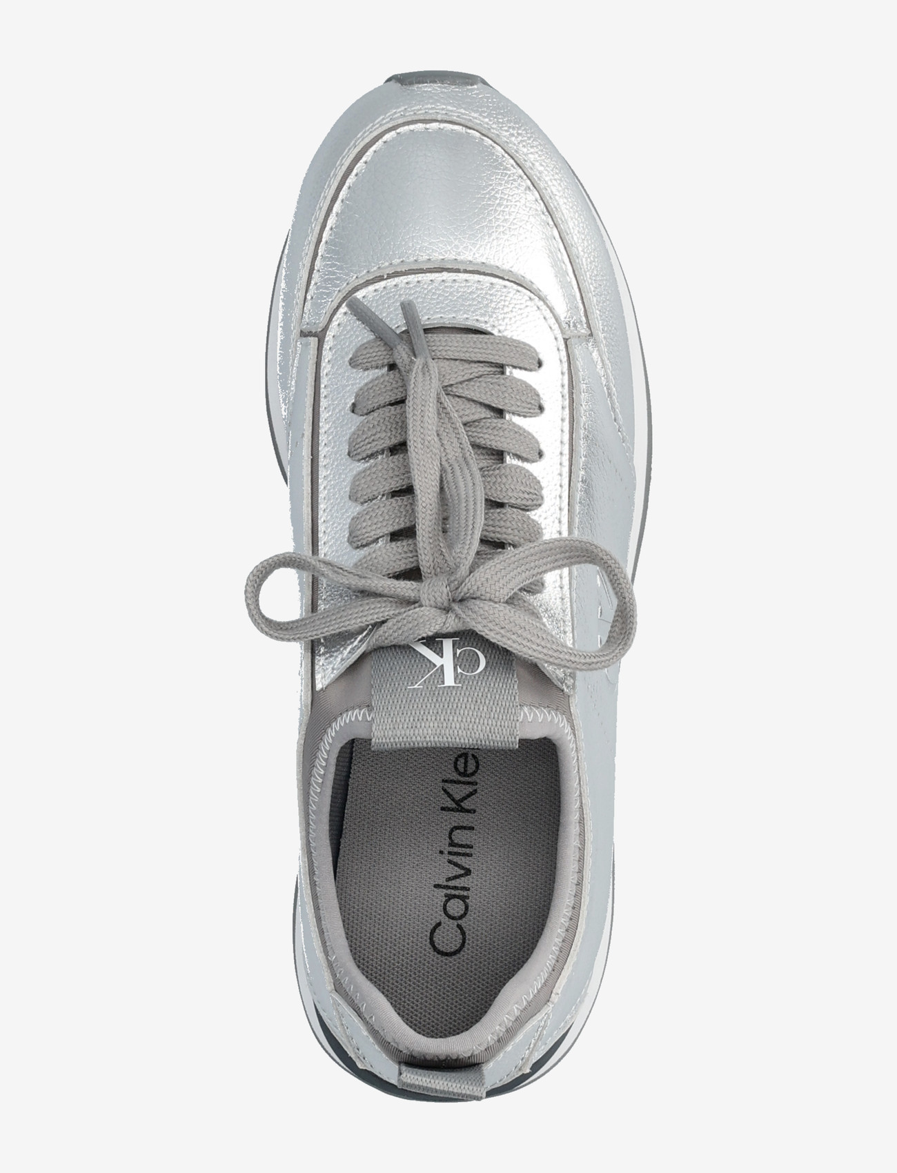 Calvin Klein - RETRO RUNNER METALLIC - lave sneakers - silver - 3
