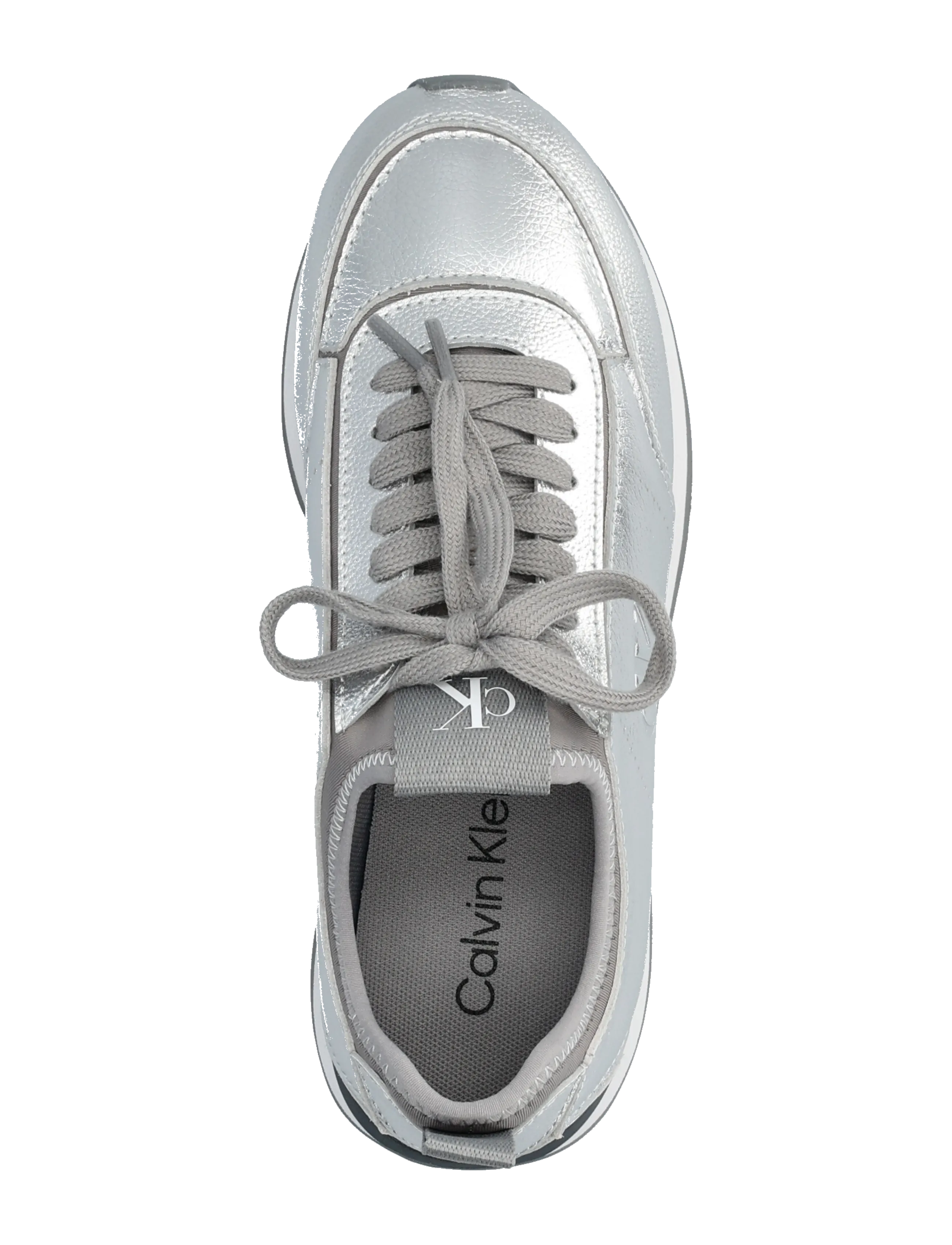Calvin Klein - RETRO RUNNER METALLIC - madala säärega tossud - silver - 3