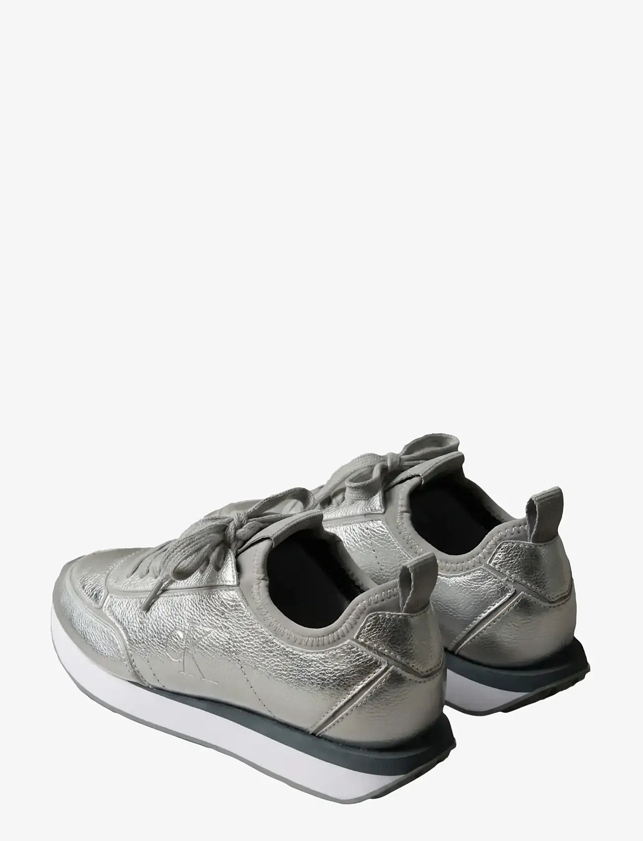 Calvin Klein - RETRO RUNNER METALLIC - lave sneakers - silver - 4