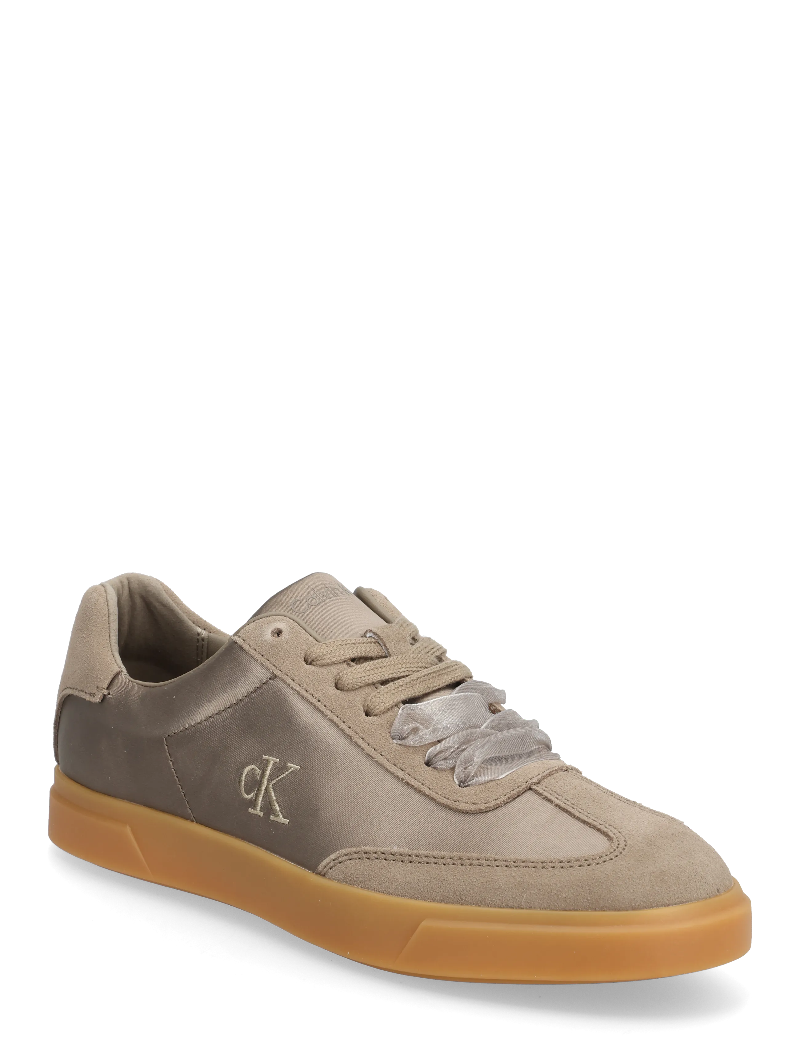 Calvin Klein LOW PRO CUPSOLE WT SATIN MIX - Geburtstag - DESERT TAUPE GUM / beige