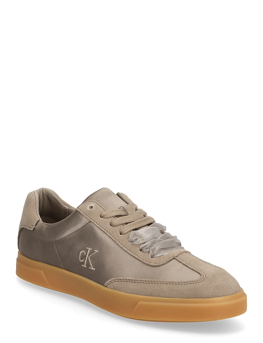 Calvin Klein - LOW PRO CUPSOLE WT SATIN MIX - lave sneakers - desert taupe gum - 0