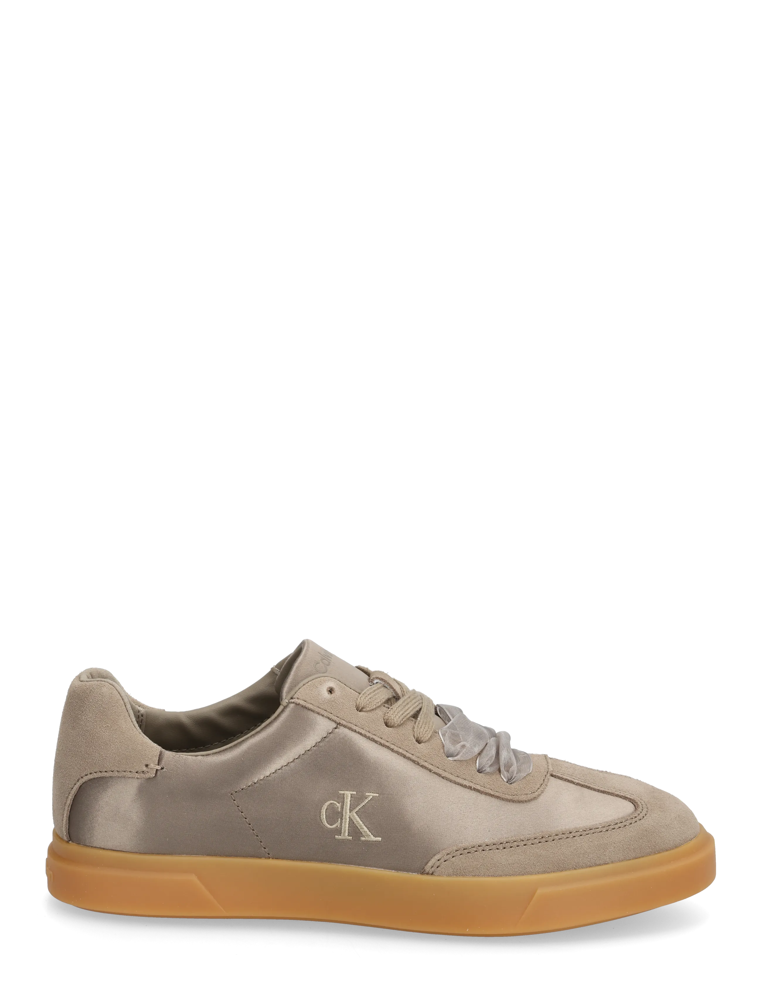 Calvin Klein - LOW PRO CUPSOLE WT SATIN MIX - lave sneakers - desert taupe gum - 1