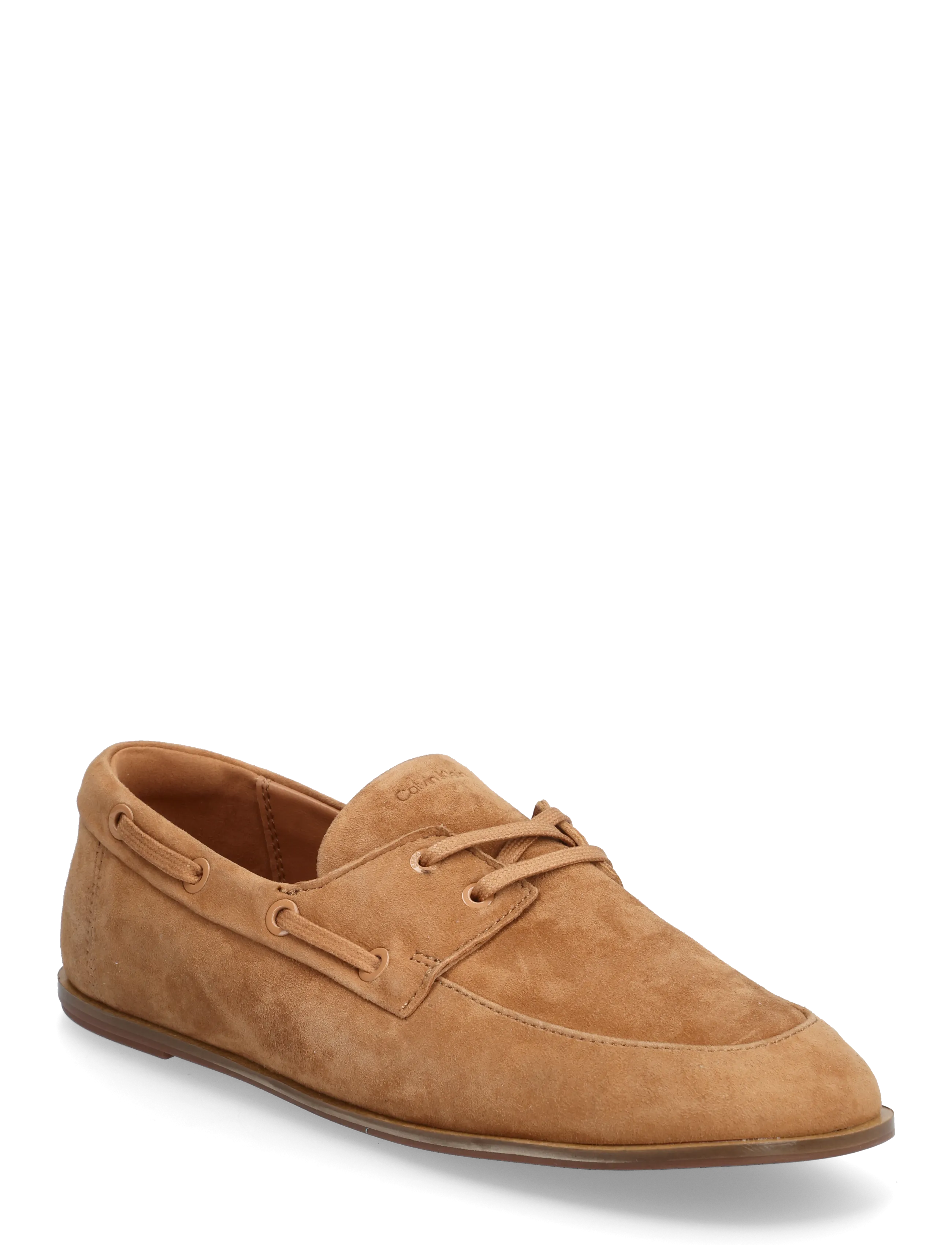 Calvin Klein ESS BOATSHOE SUEDE - Purjekingad - CASHEW / beige