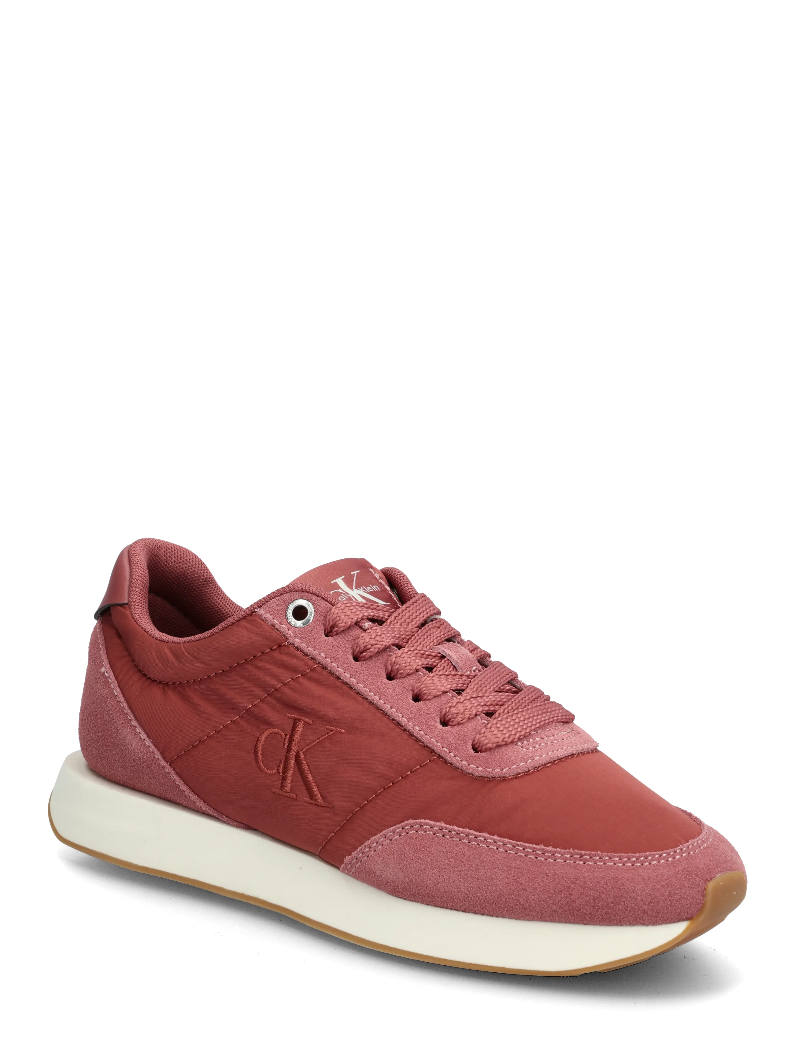 Calvin Klein RETRO RUNNER LACEUP SATIN MIX - Sko - DUSTY ROSE / pink/rose