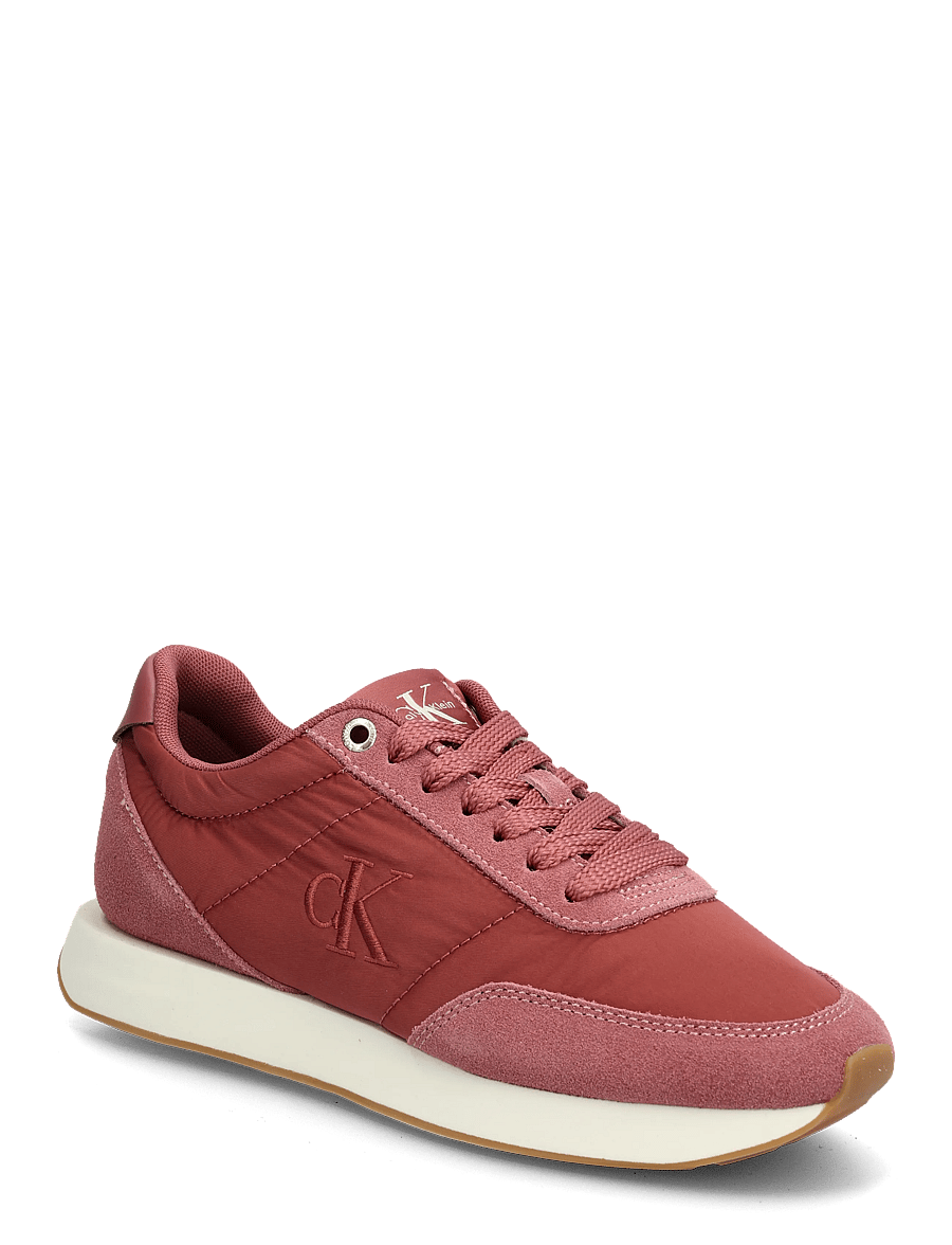 Calvin Klein - RETRO RUNNER LACEUP SATIN MIX - niedrige sneakers - dusty rose - 0