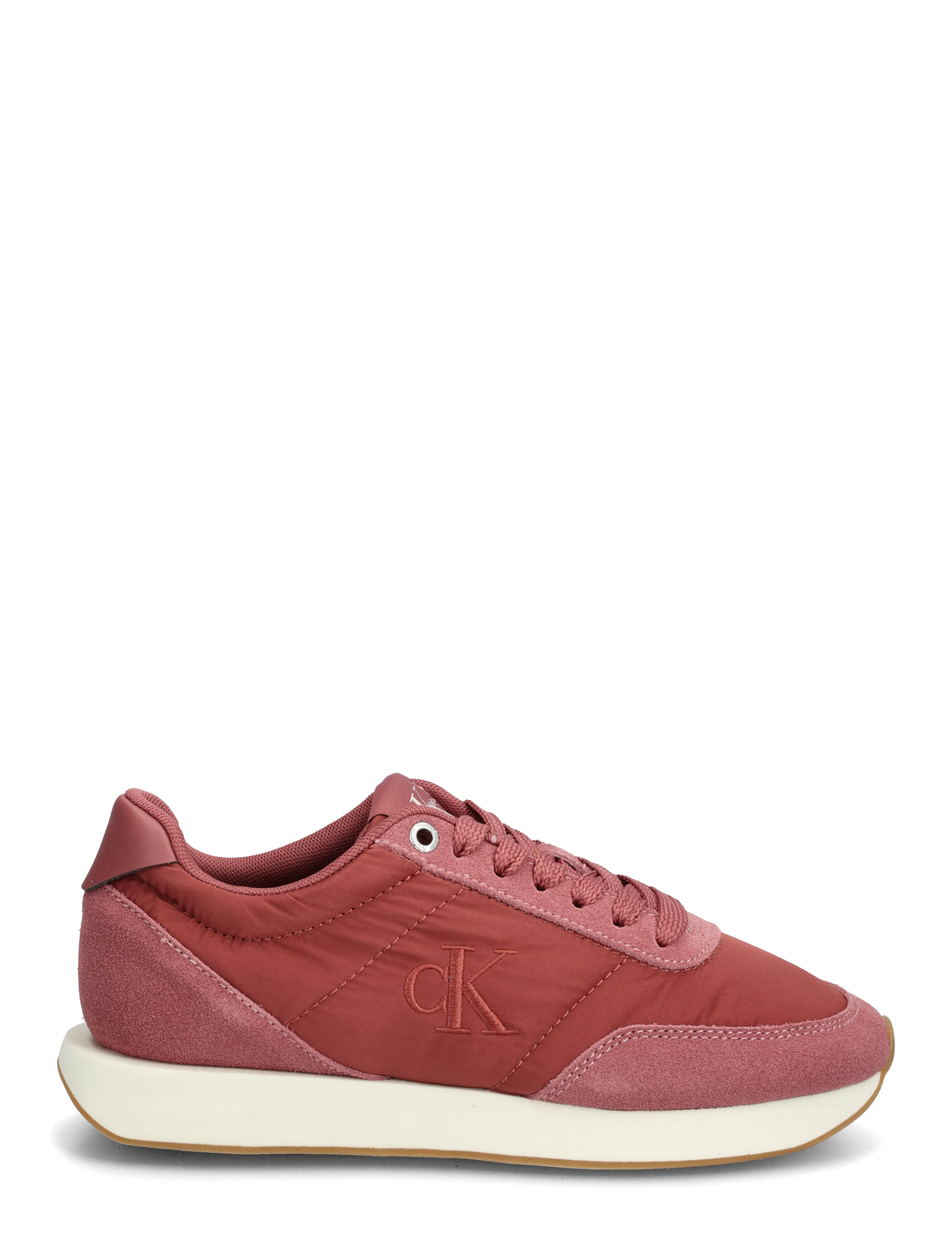 Calvin Klein - RETRO RUNNER LACEUP SATIN MIX - niedrige sneakers - dusty rose - 1